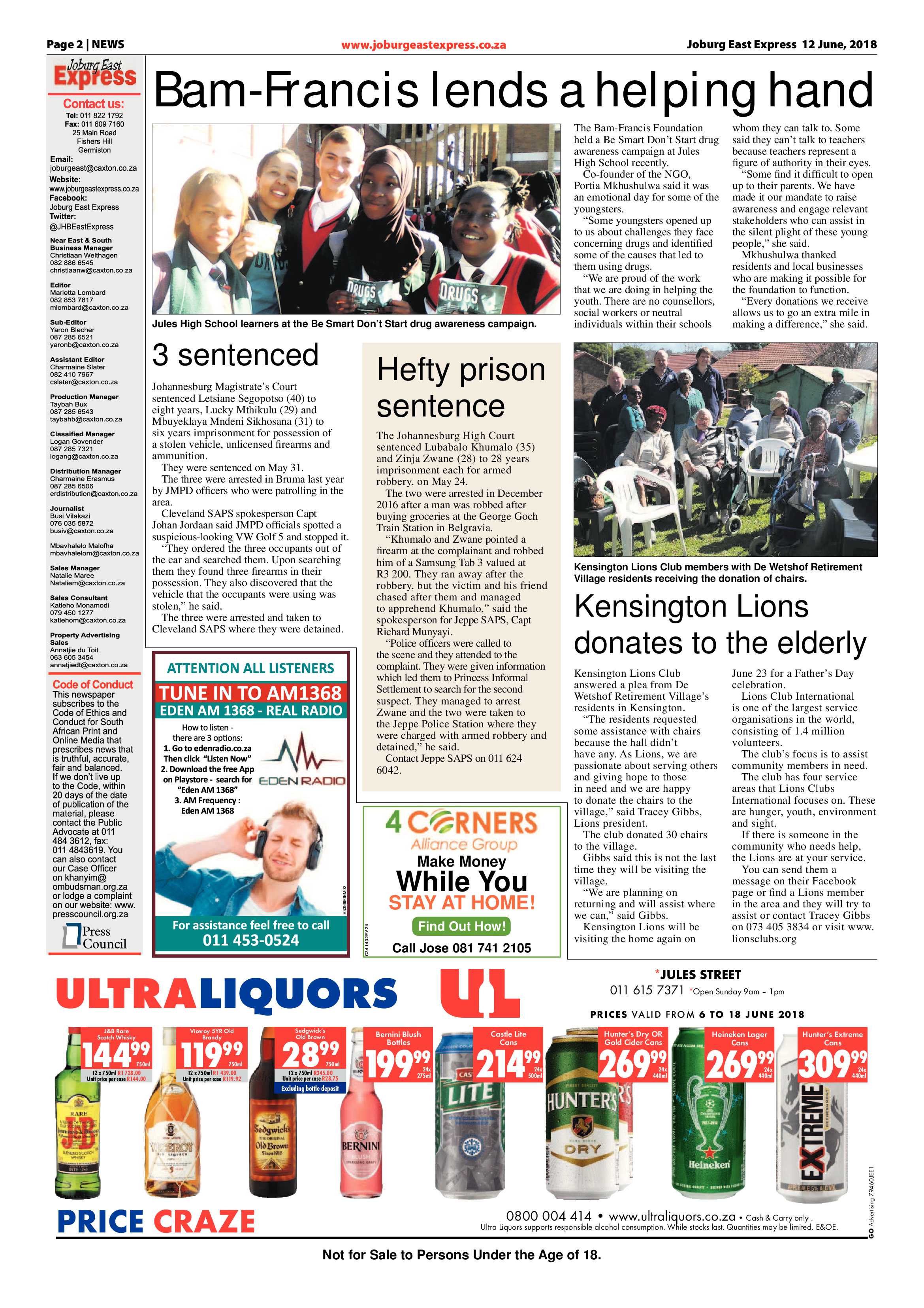Joburg East Express 12 June 2018 page 2