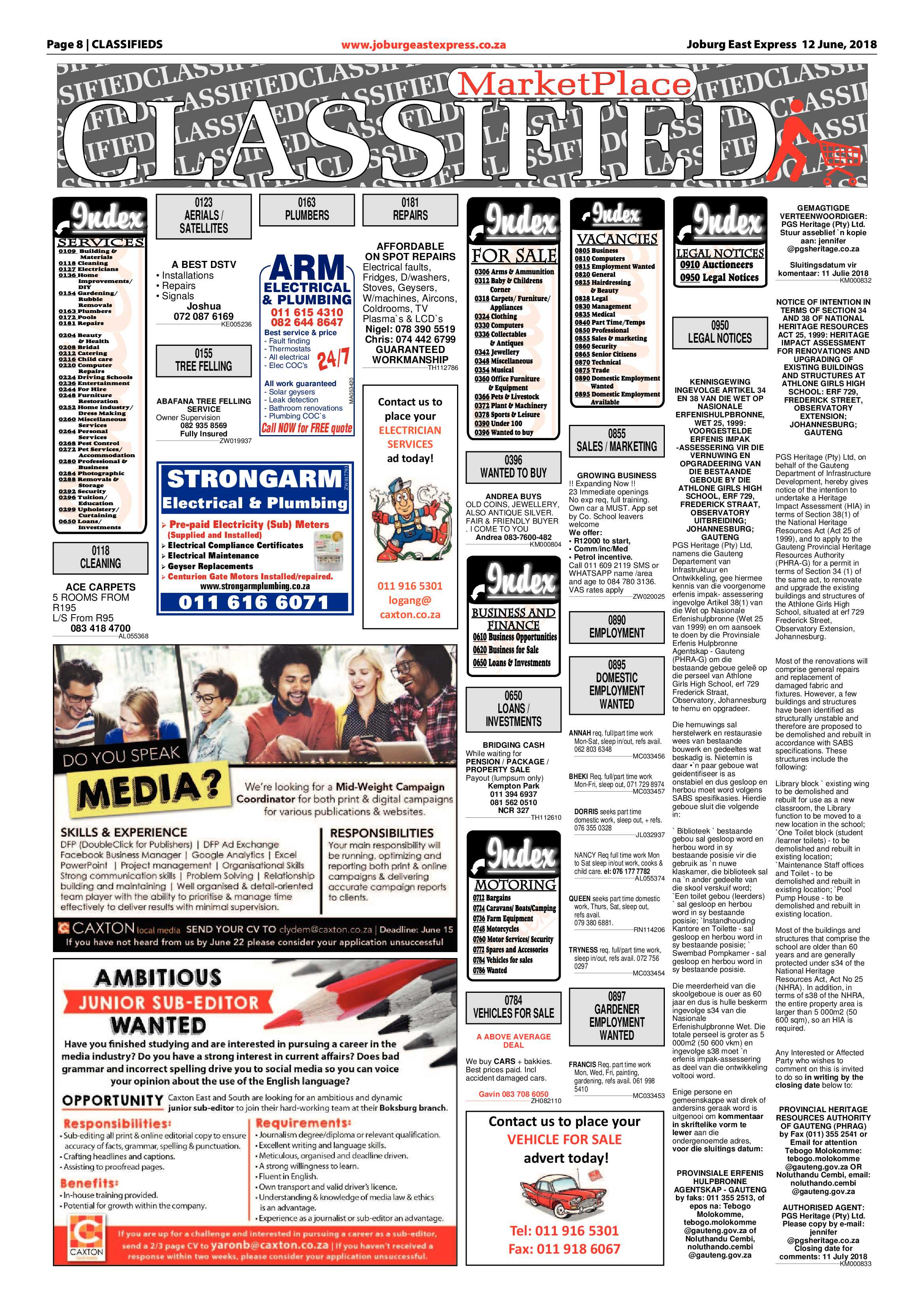 Joburg East Express 12 June 2018 page 8