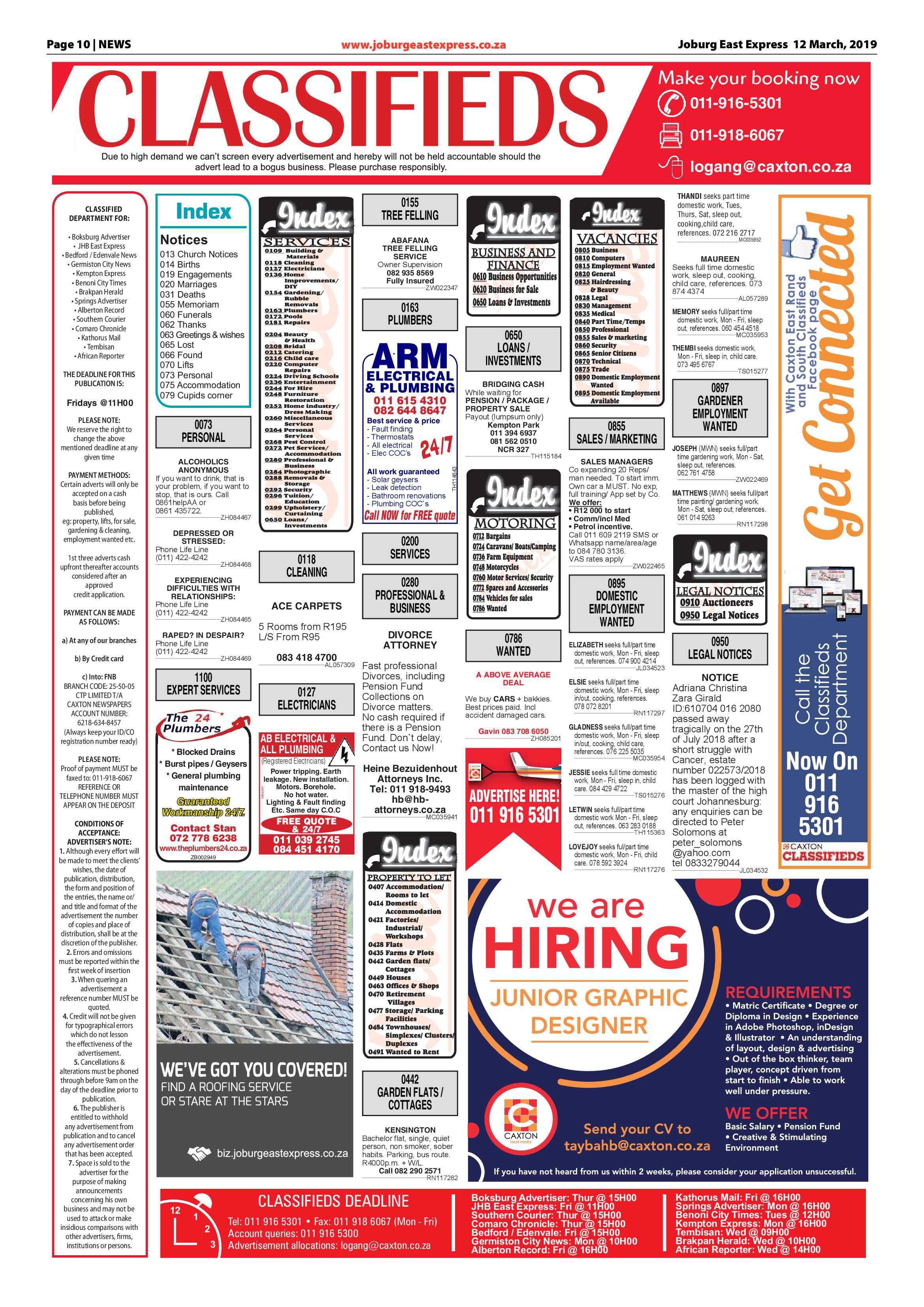 Joburg East Express 12 March 2019 page 10