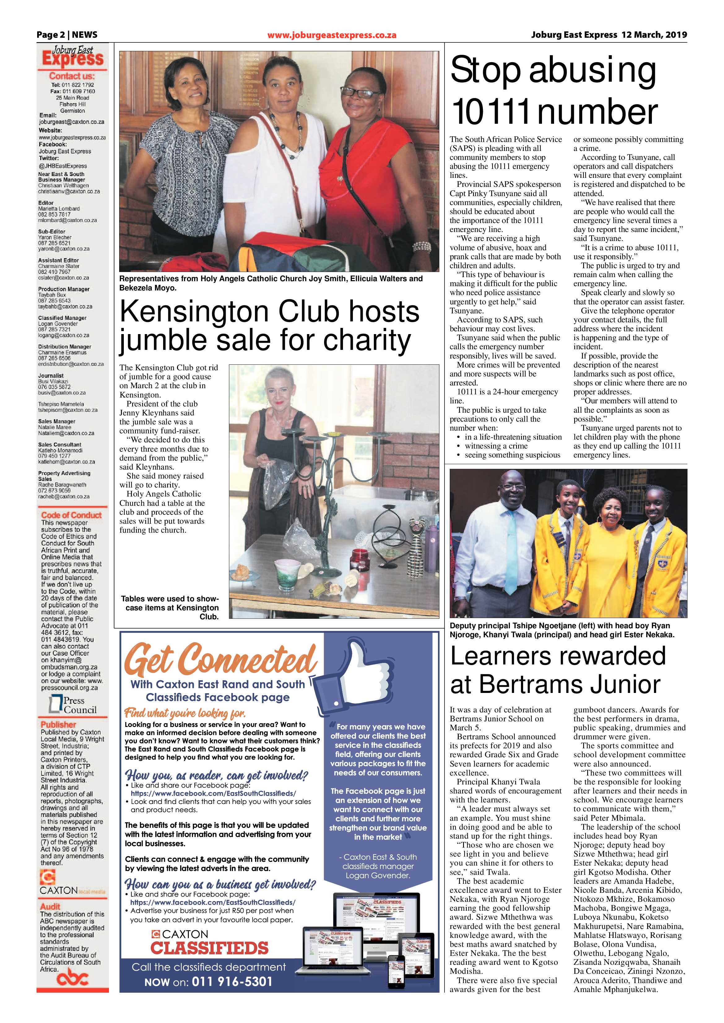 Joburg East Express 12 March 2019 page 2