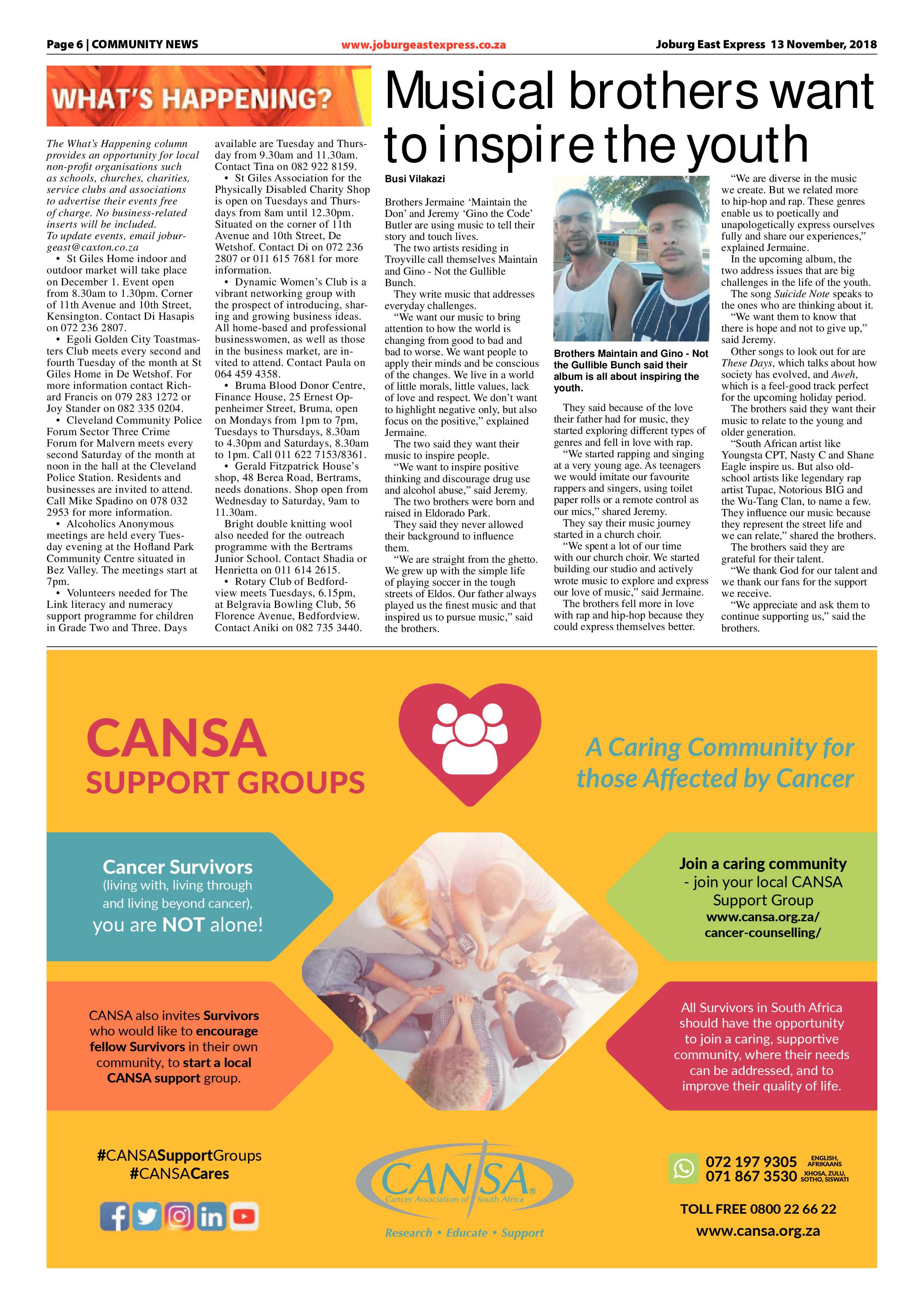 Joburg East Express 13 November 2018 page 6