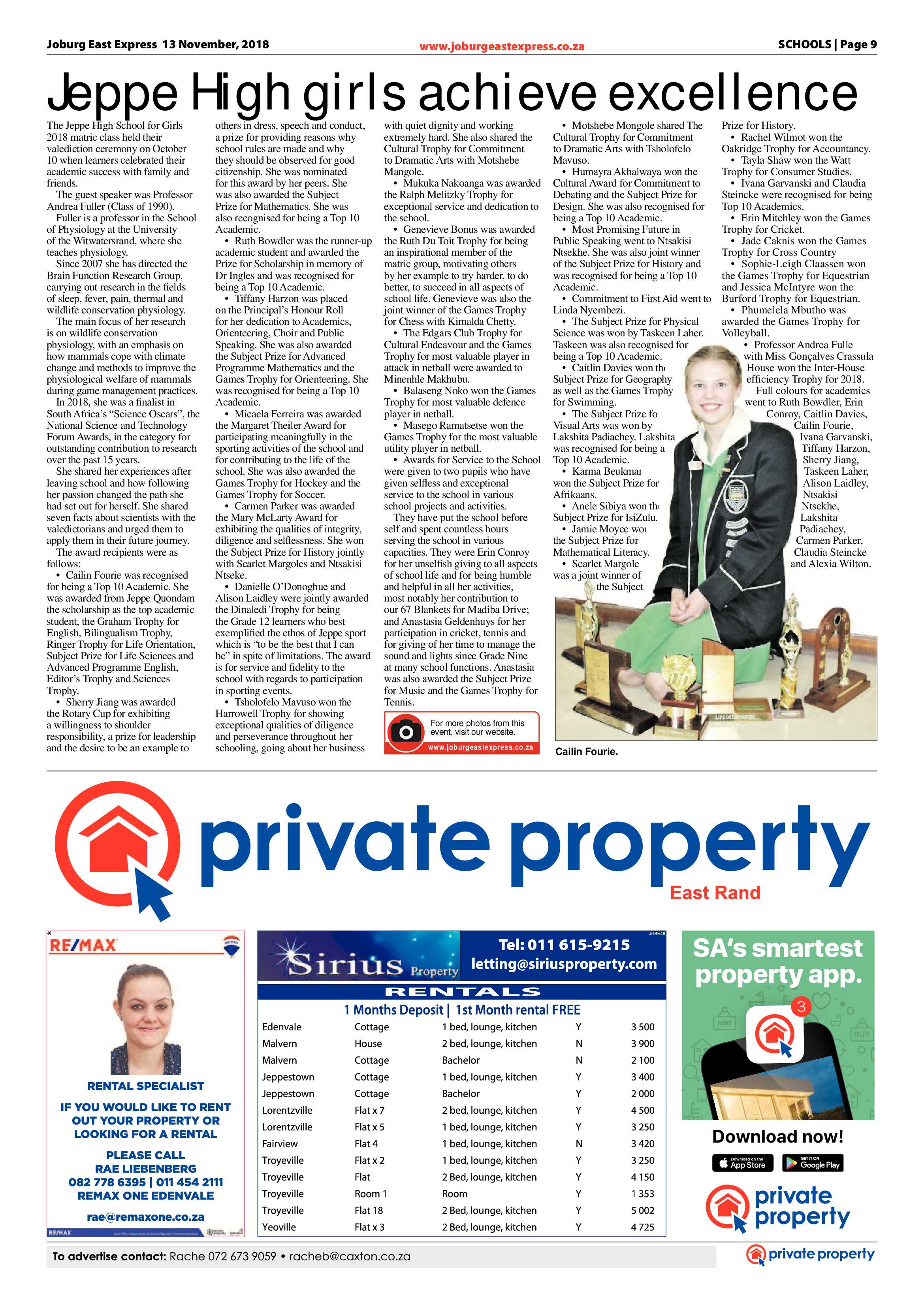 Joburg East Express 13 November 2018 page 9