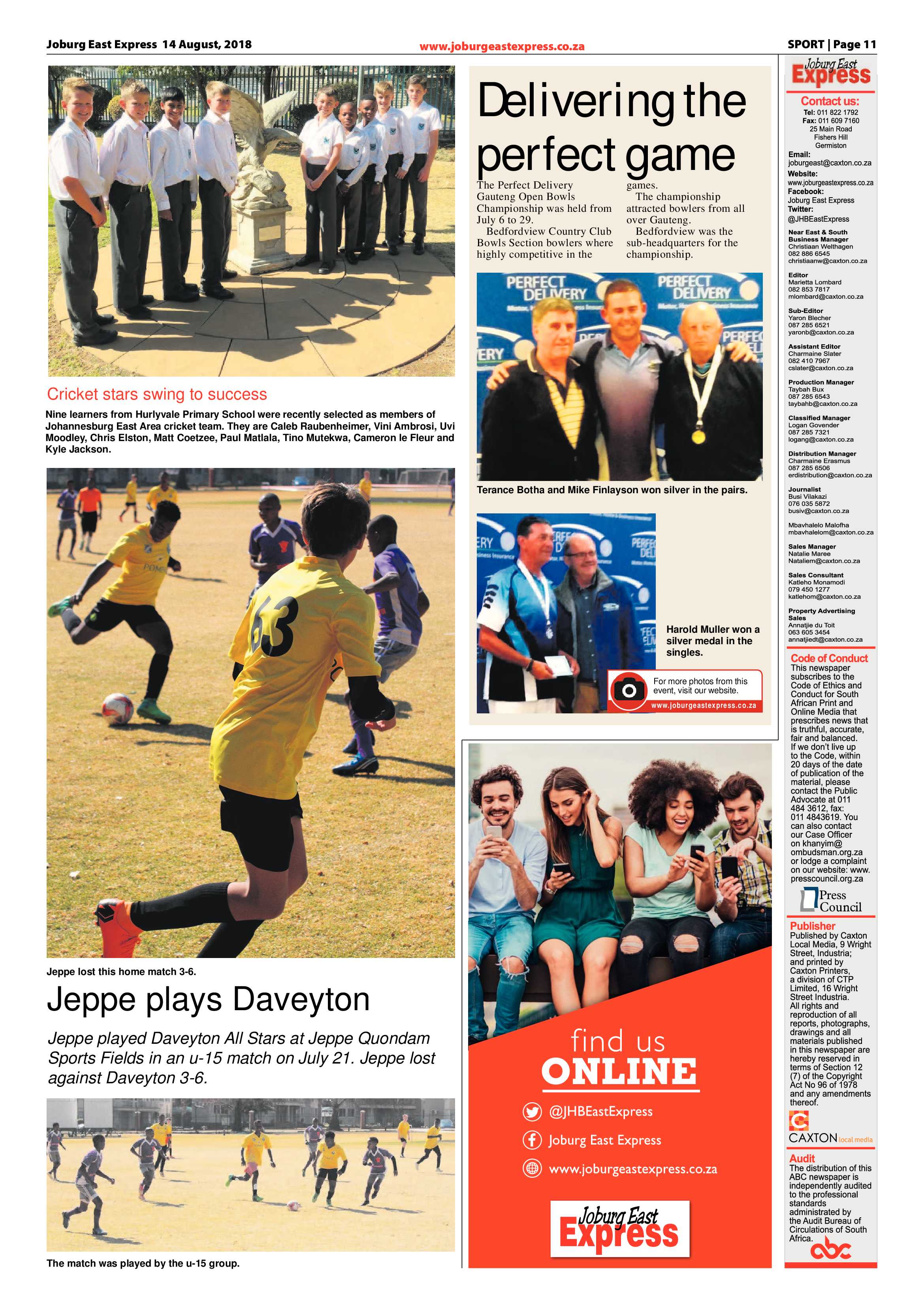 Joburg East Express 14 August 2018 page 11