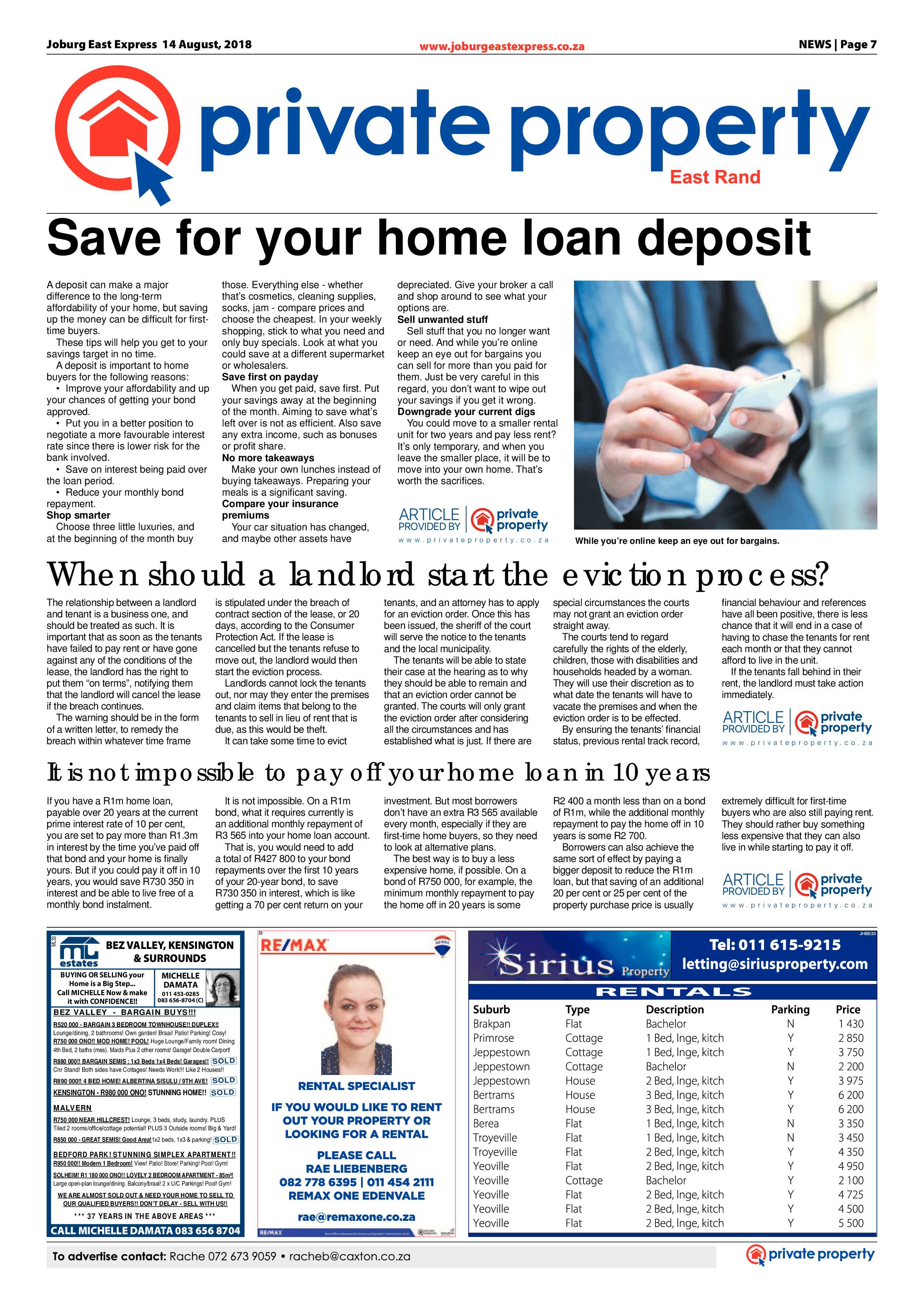Joburg East Express 14 August 2018 page 7
