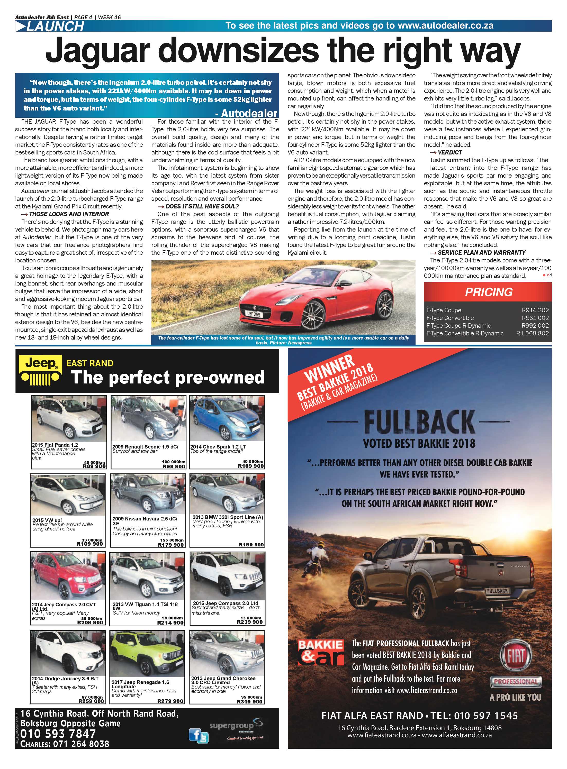 Joburg East Express 14 November 2017 page 16