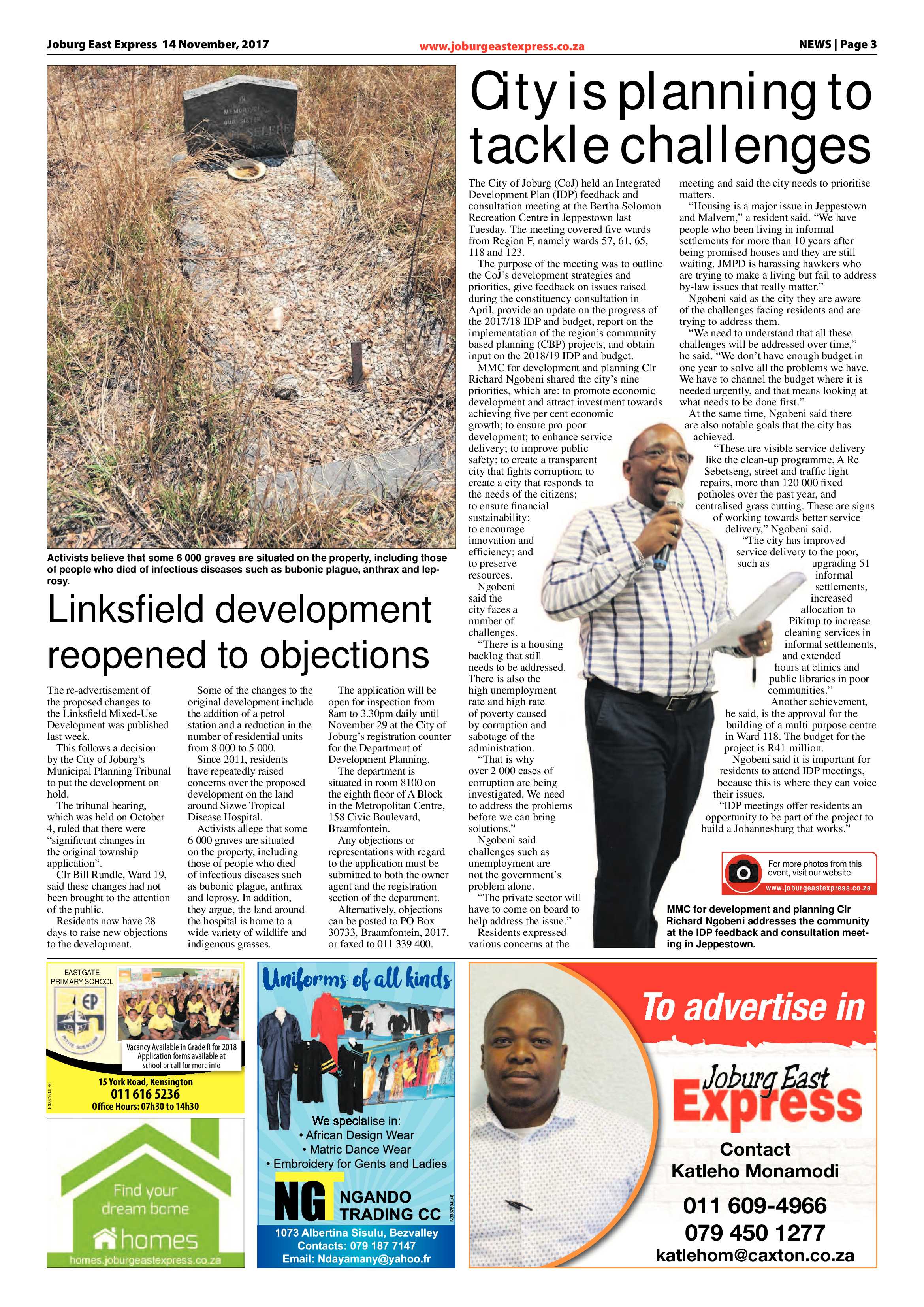 Joburg East Express 14 November 2017 page 3