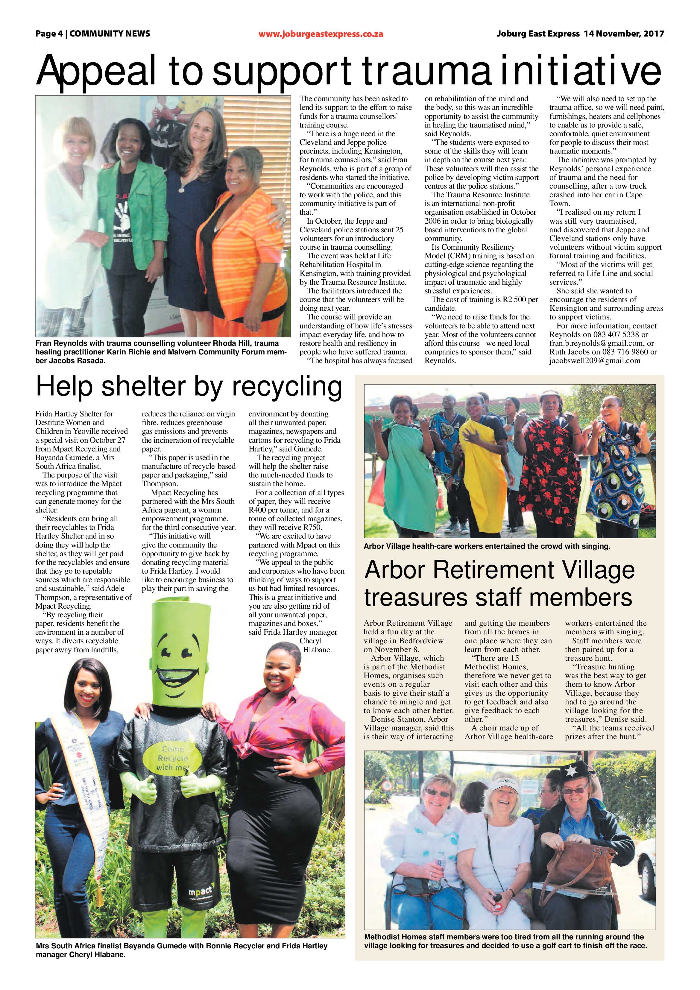 Joburg East Express 14 November 2017 page 4