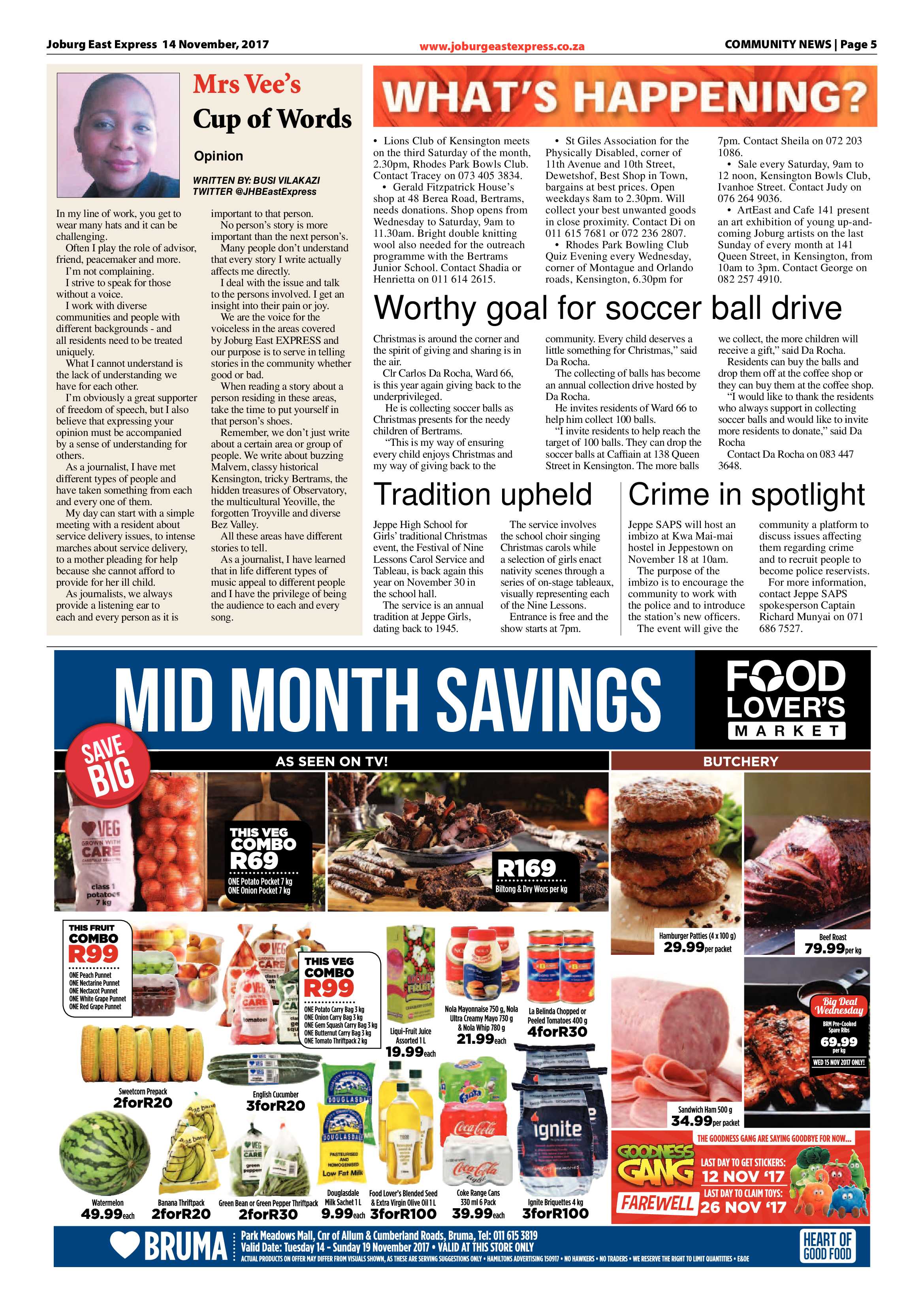 Joburg East Express 14 November 2017 page 5