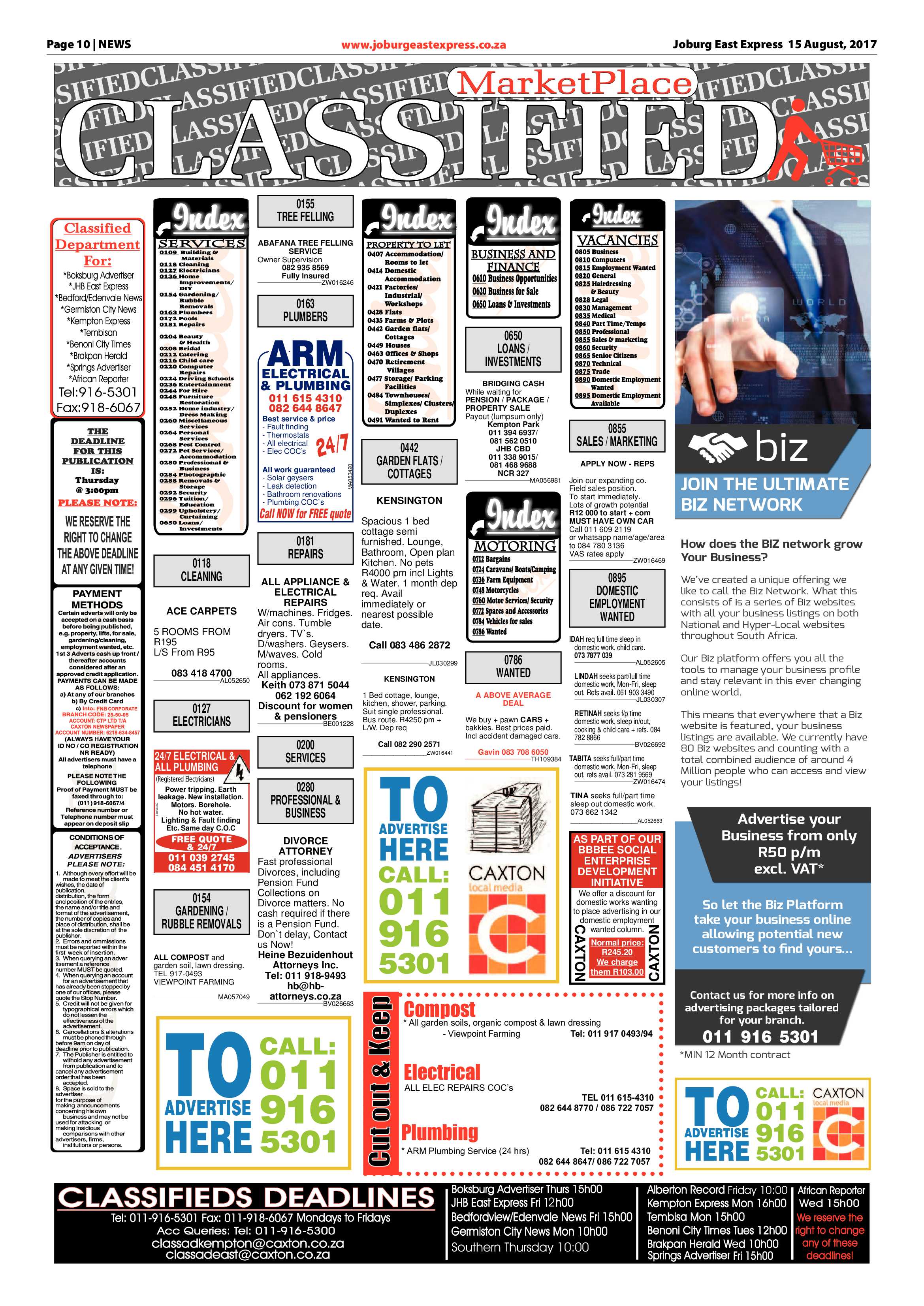 Joburg East Express 15 August 2017 page 10