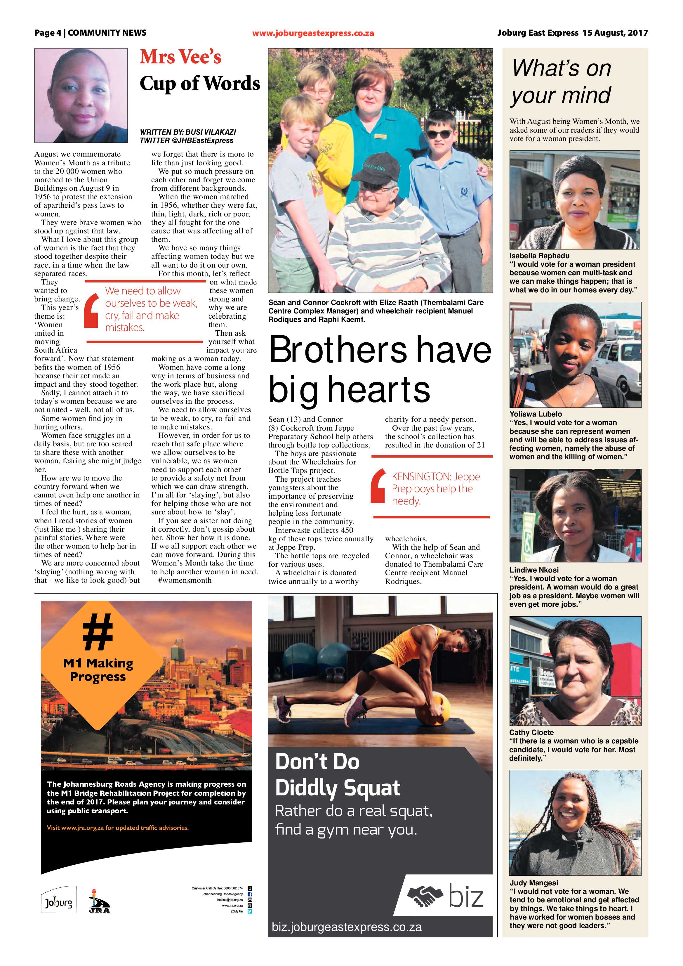 Joburg East Express 15 August 2017 page 4
