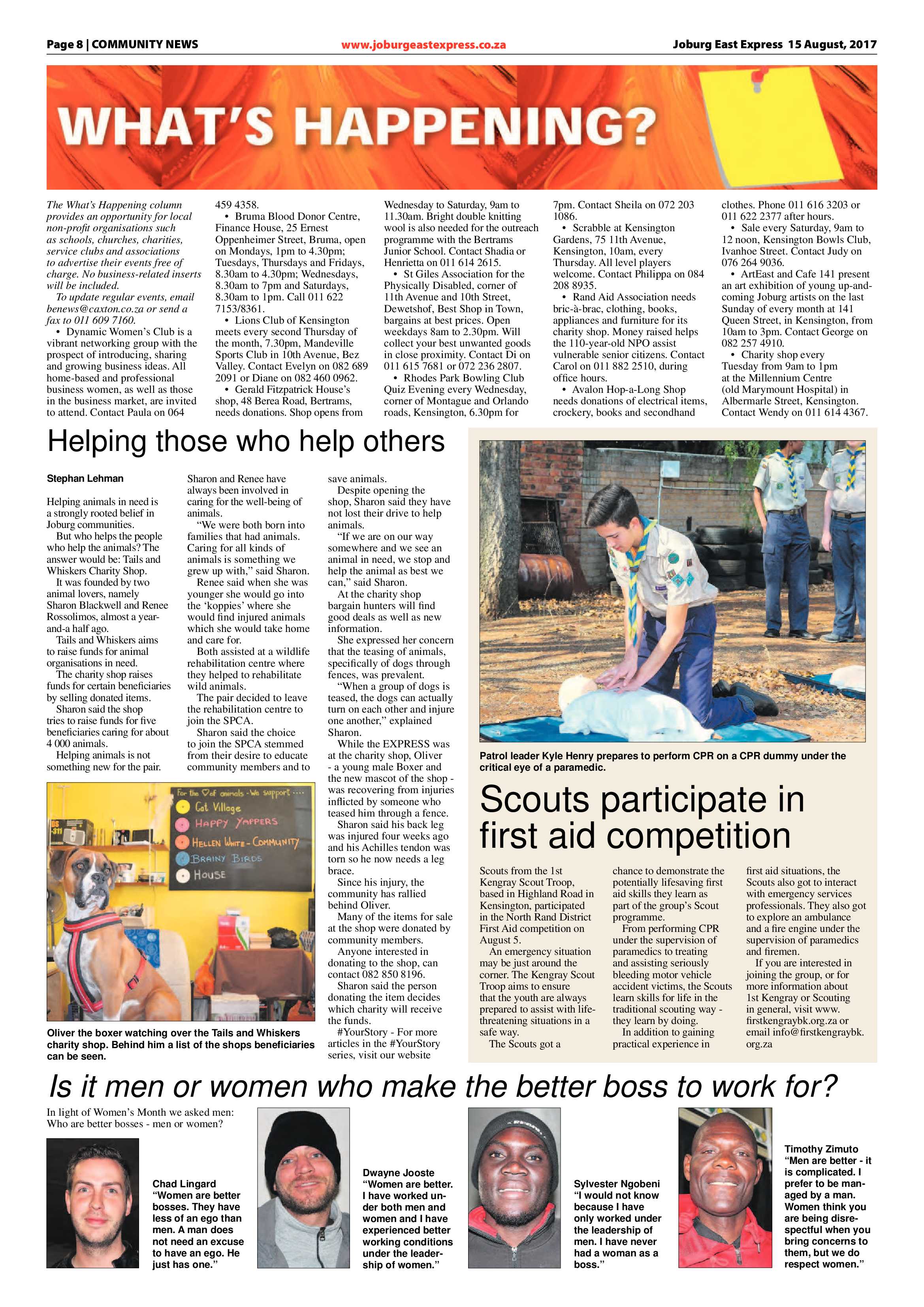 Joburg East Express 15 August 2017 page 8