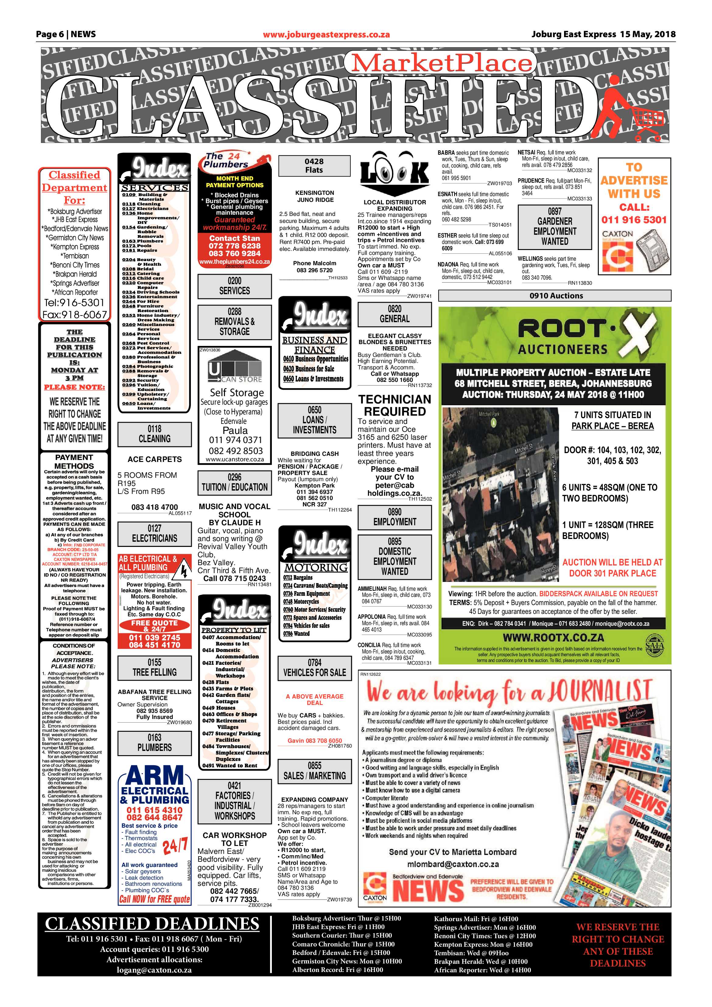 Joburg East Express 15 May 2018 page 6