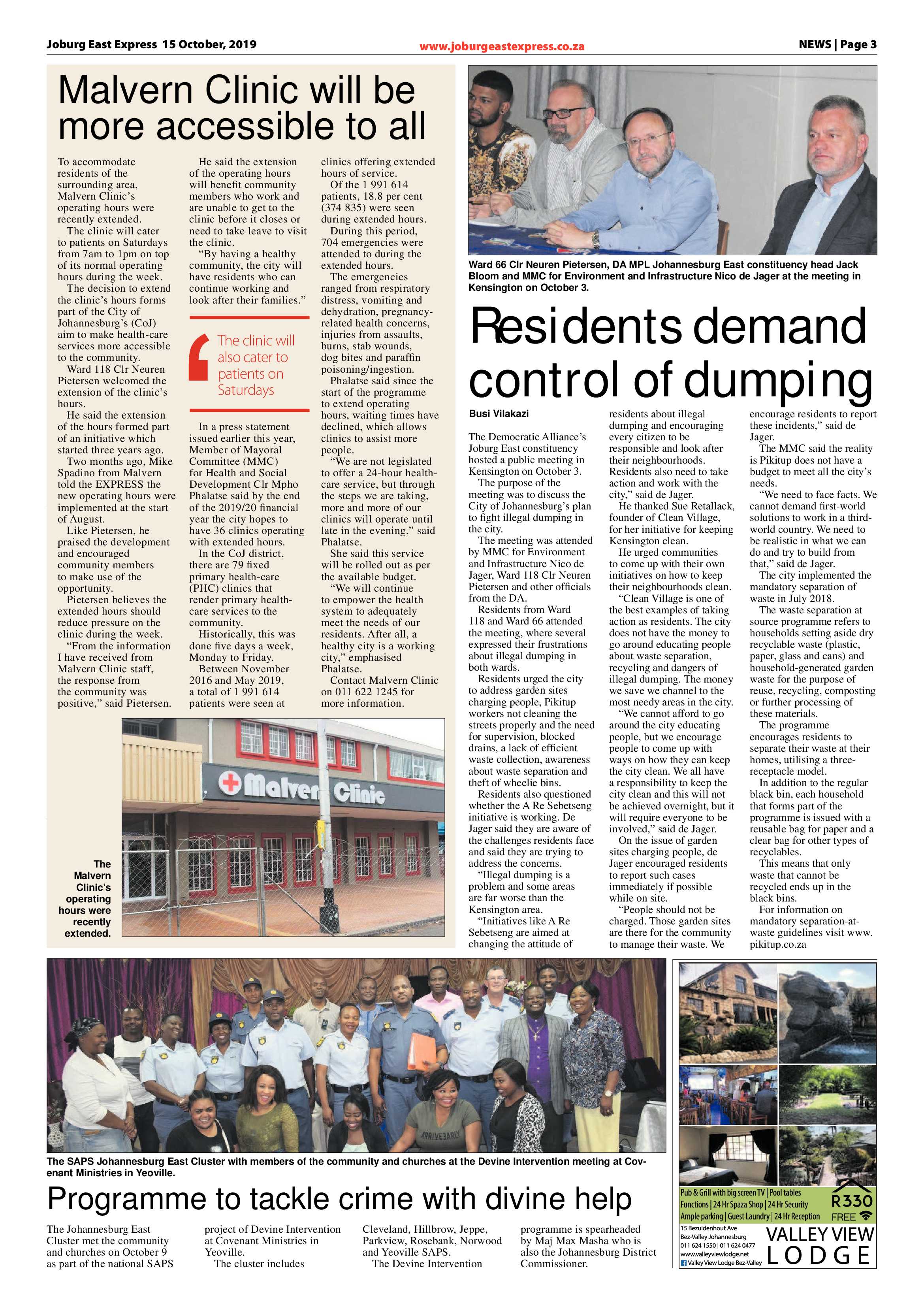Joburg East Express 15 October 2019 page 3