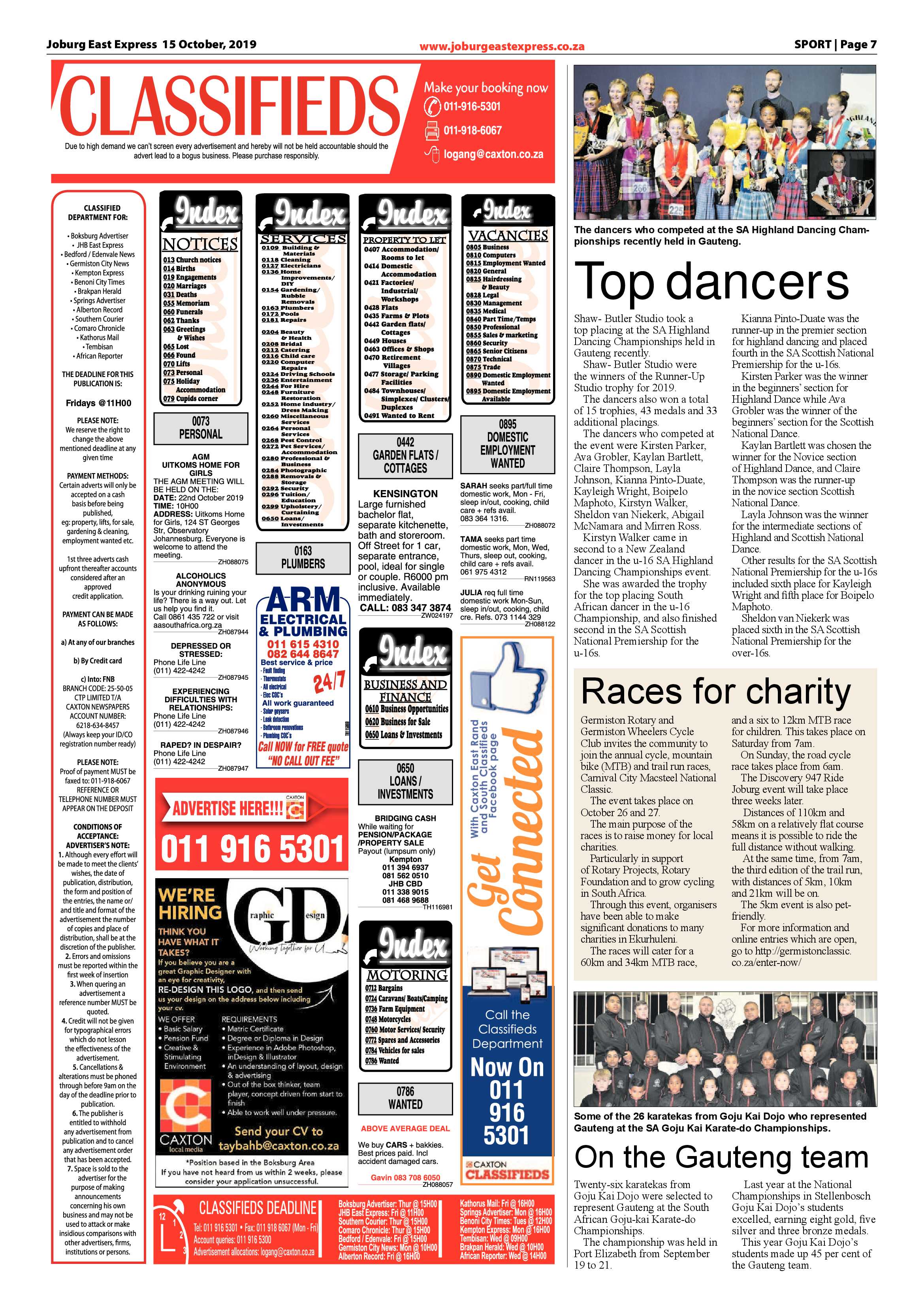 Joburg East Express 15 October 2019 page 7