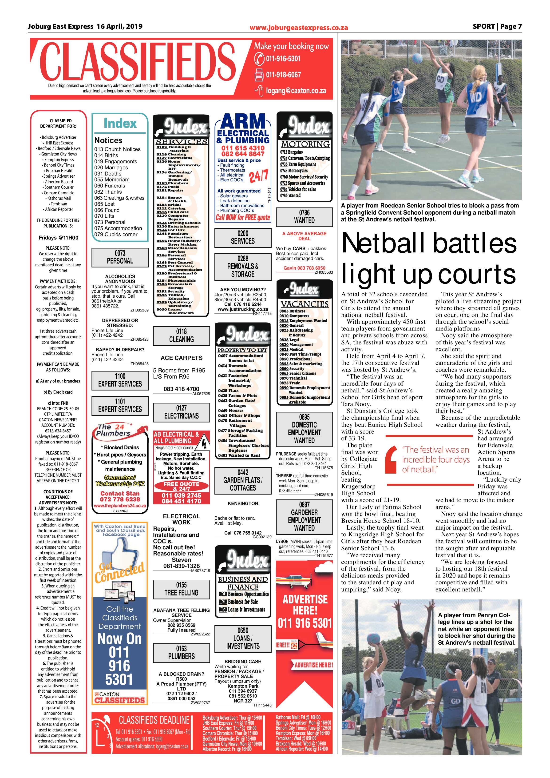 Joburg East Express 16 April 2019 page 7
