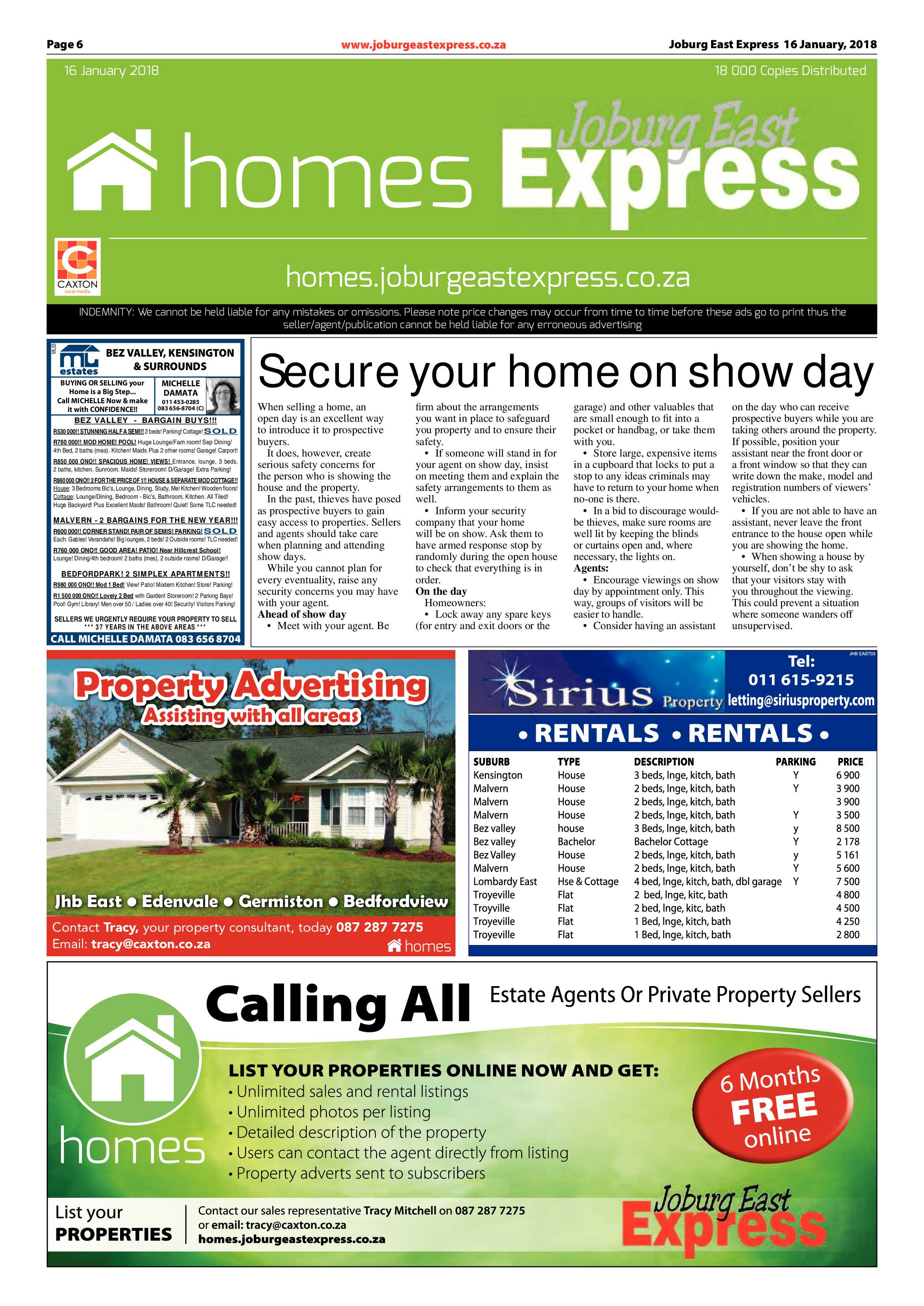 Joburg East Express 16 January 2018 page 6
