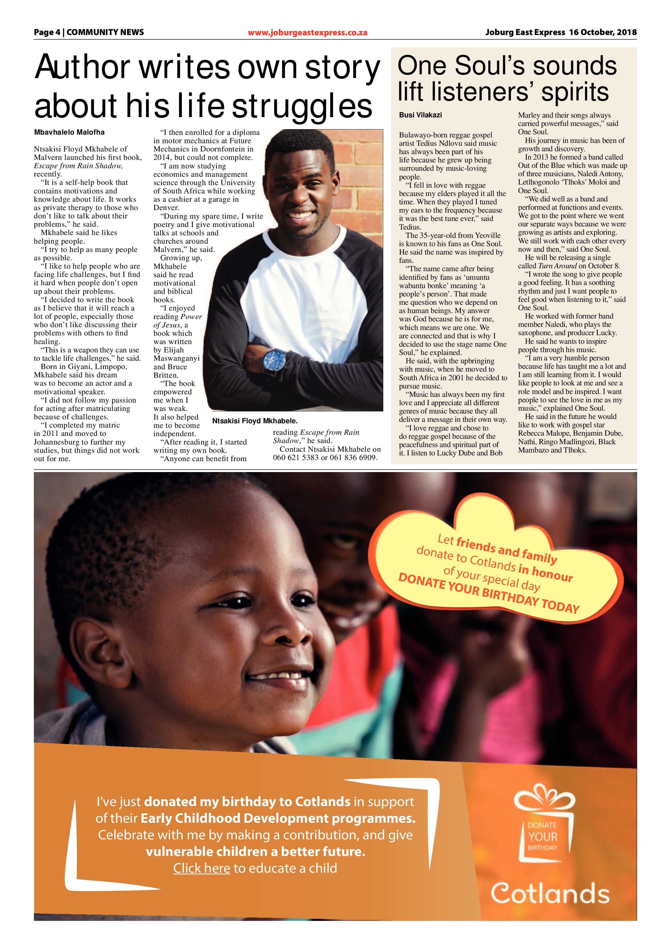 Joburg East Express 16 October 2018 page 4