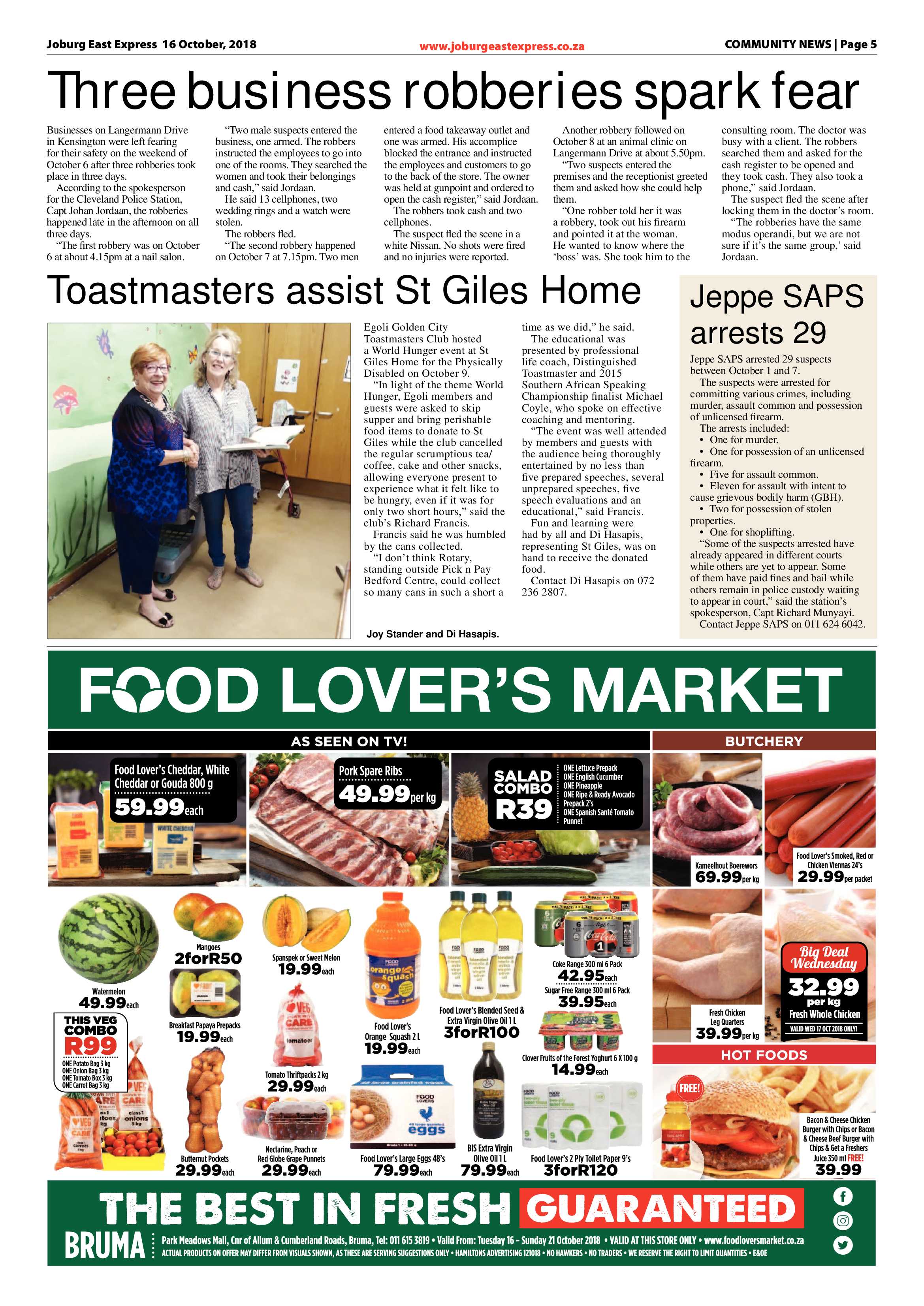 Joburg East Express 16 October 2018 page 5