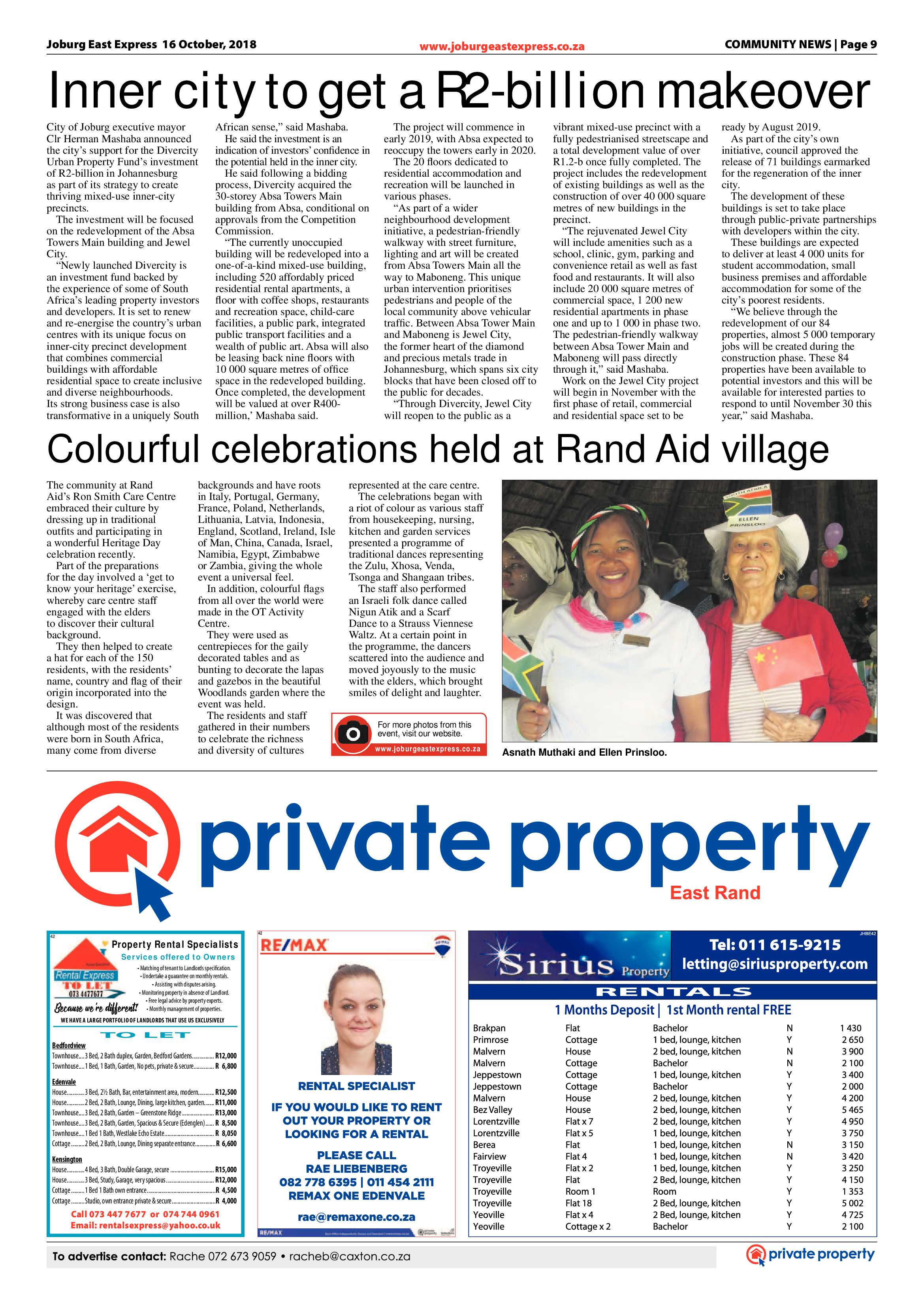 Joburg East Express 16 October 2018 page 9