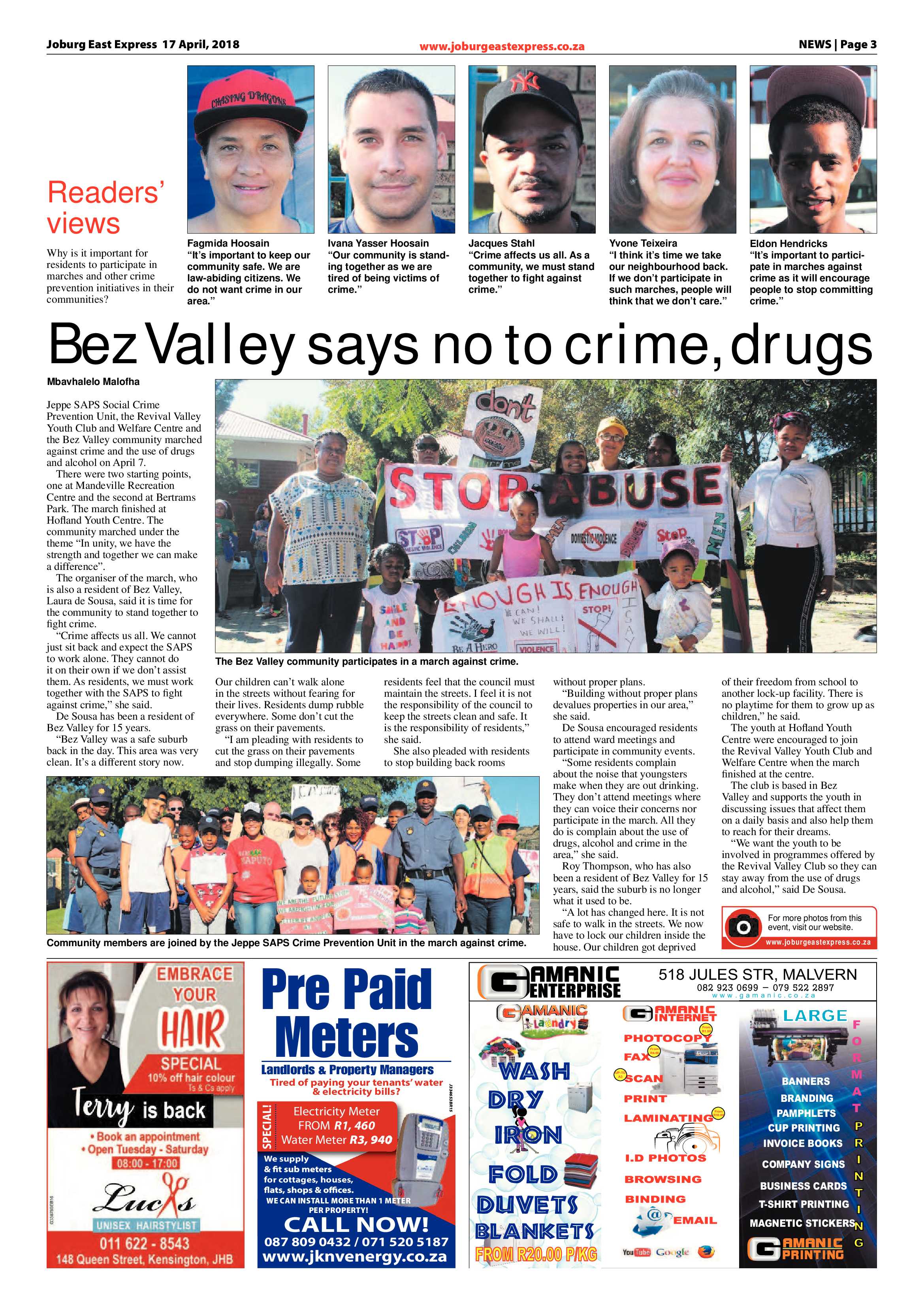 Joburg East Express 17 April 2018 page 3