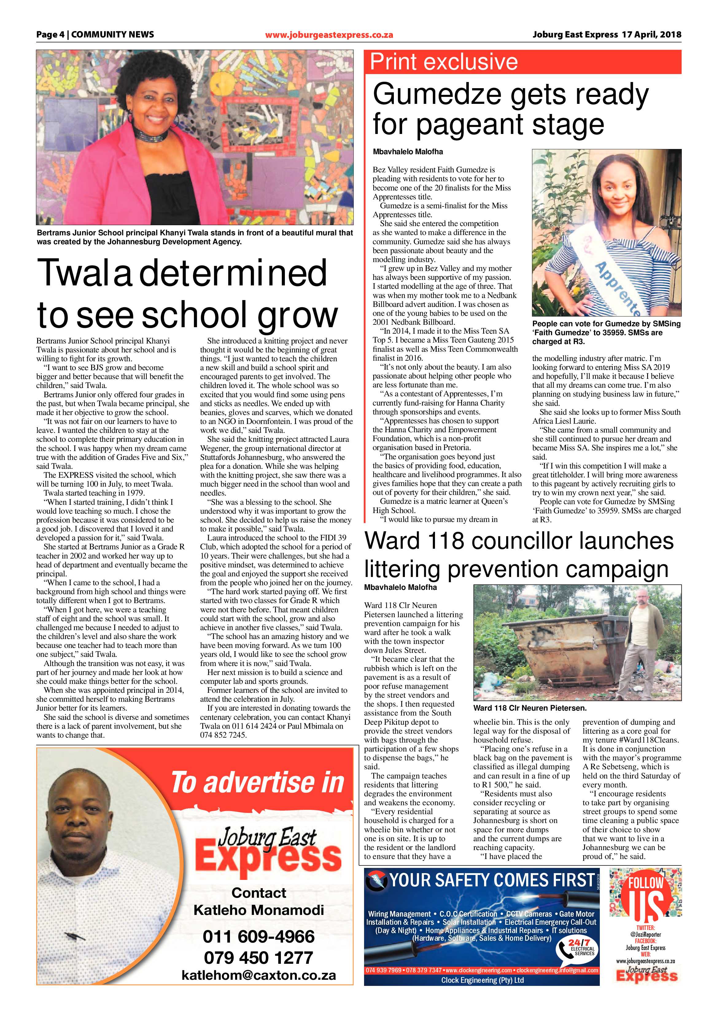 Joburg East Express 17 April 2018 page 4