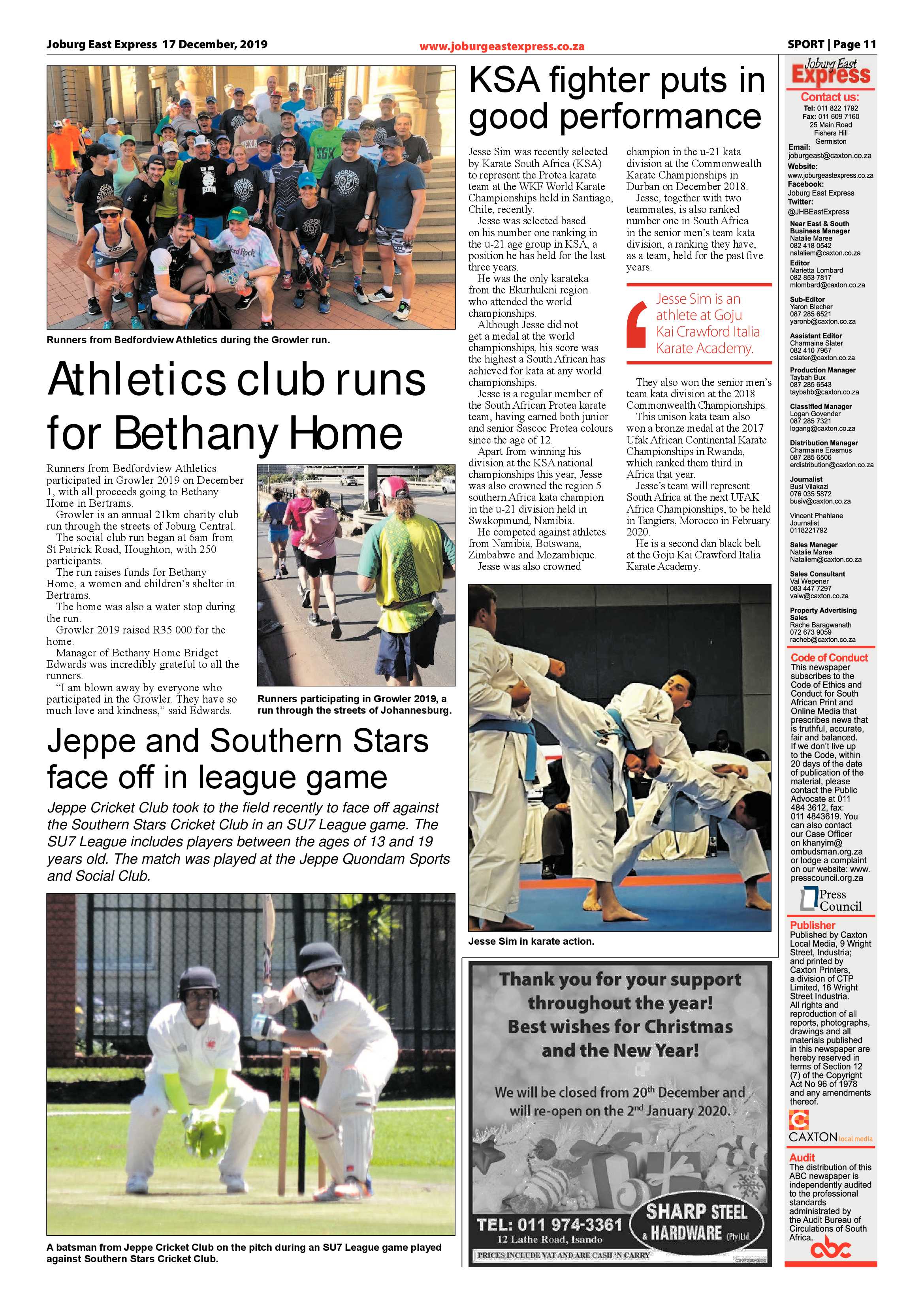 Joburg East Express 17 December 2019 page 11
