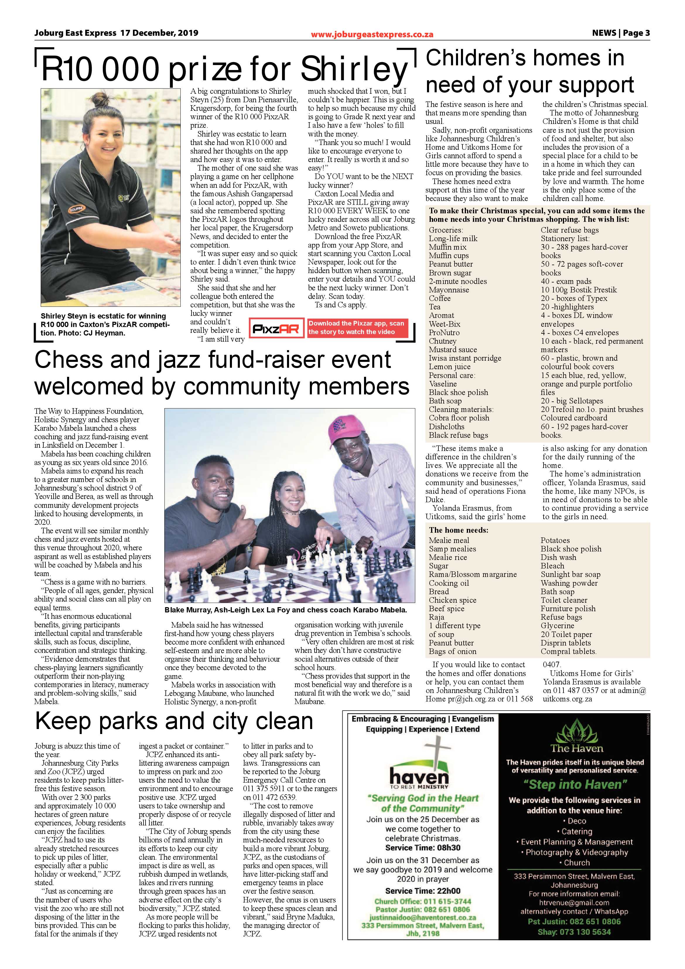Joburg East Express 17 December 2019 page 3