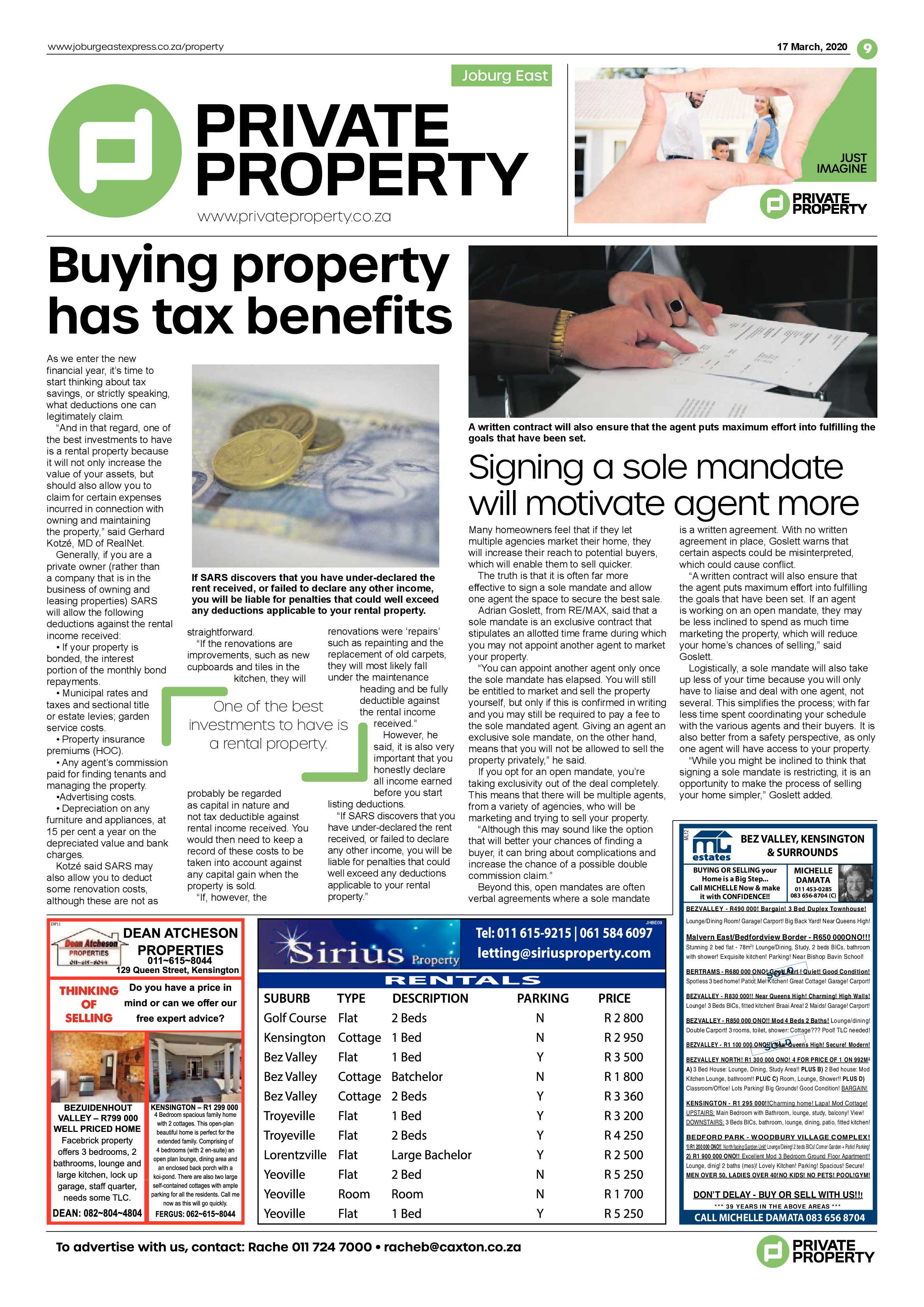 Joburg East Express 17 March 2020 page 9