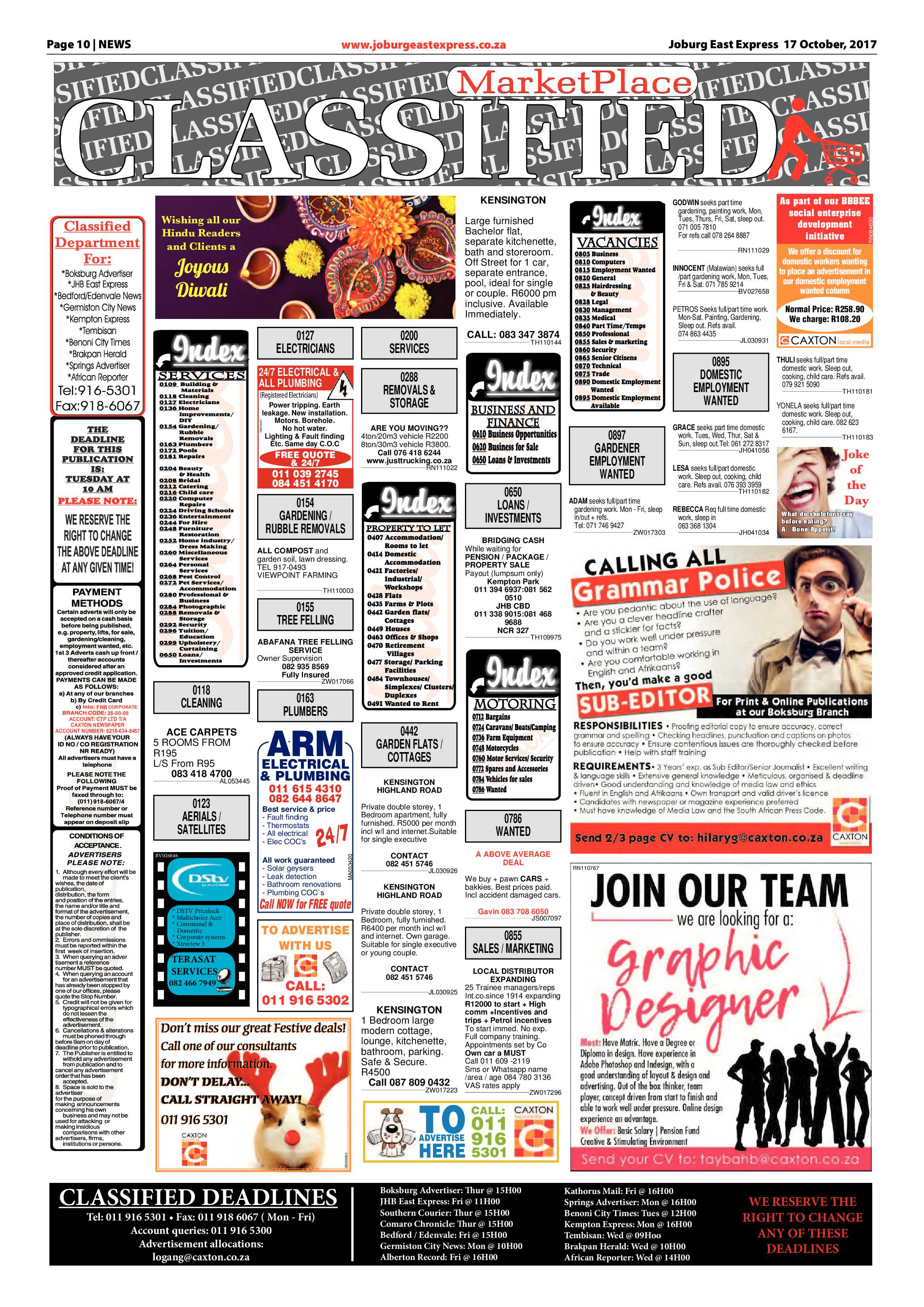 Joburg East Express 17 October 2017 page 10