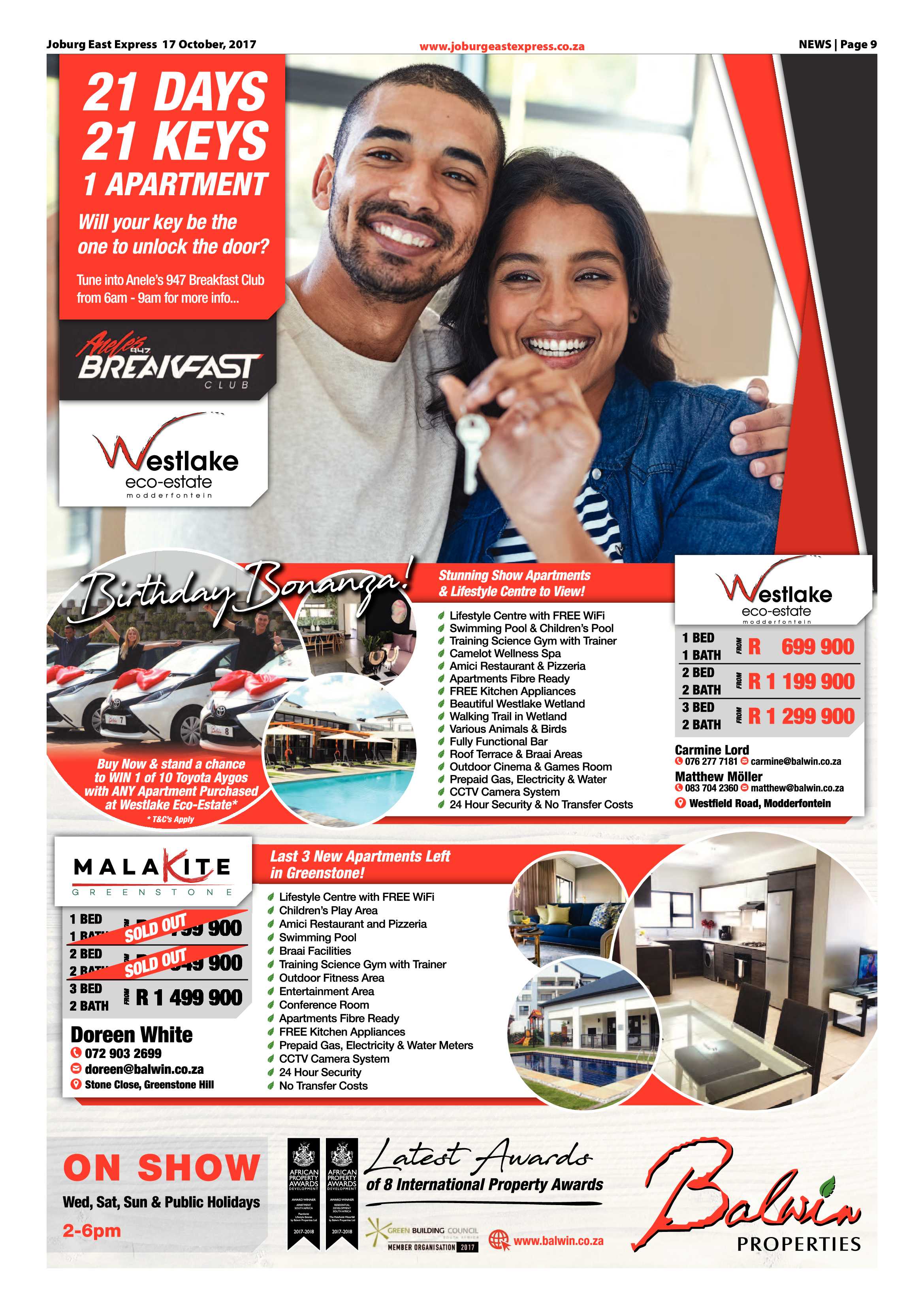 Joburg East Express 17 October 2017 page 9