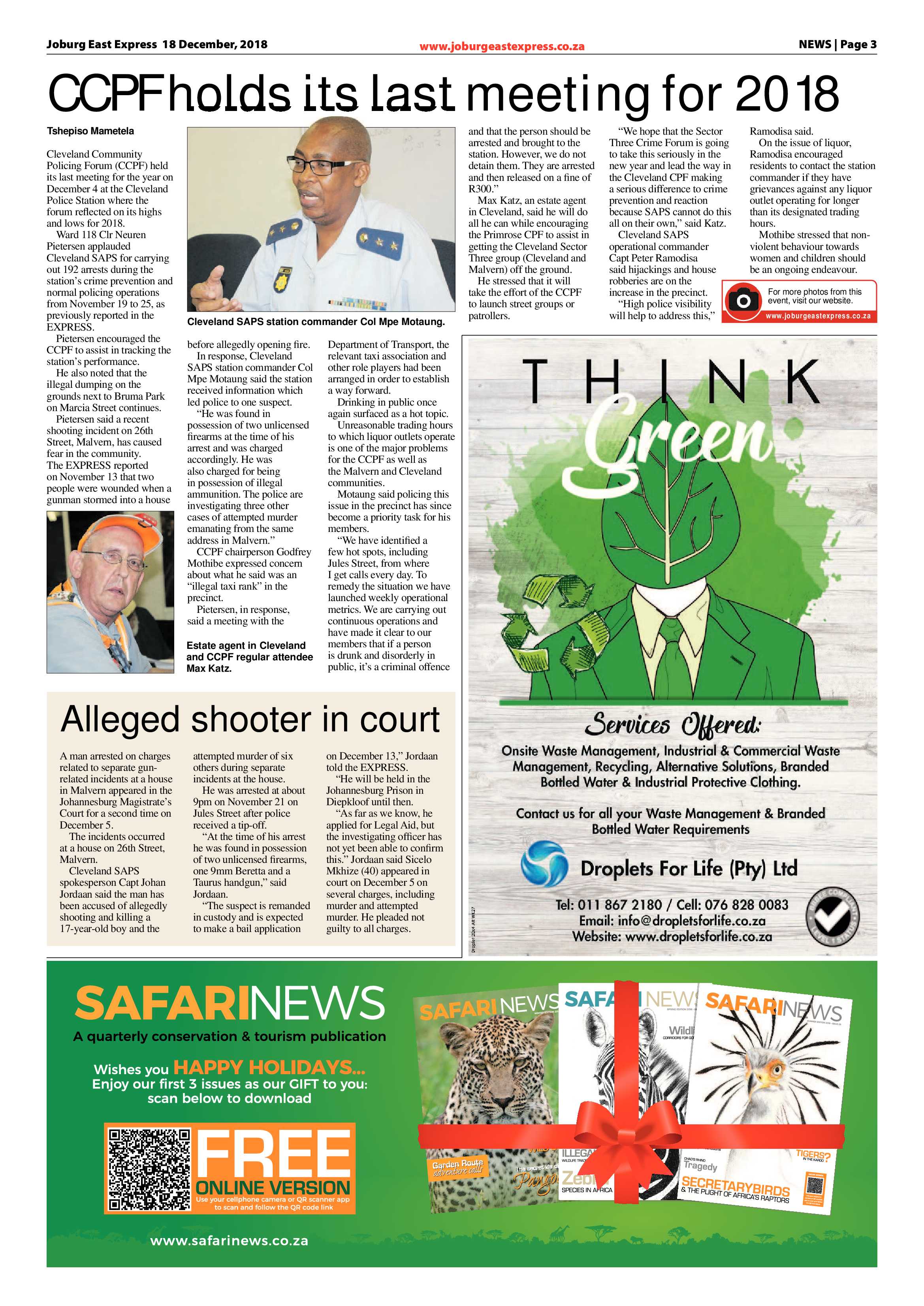 Joburg East Express 18 December 2018 page 3