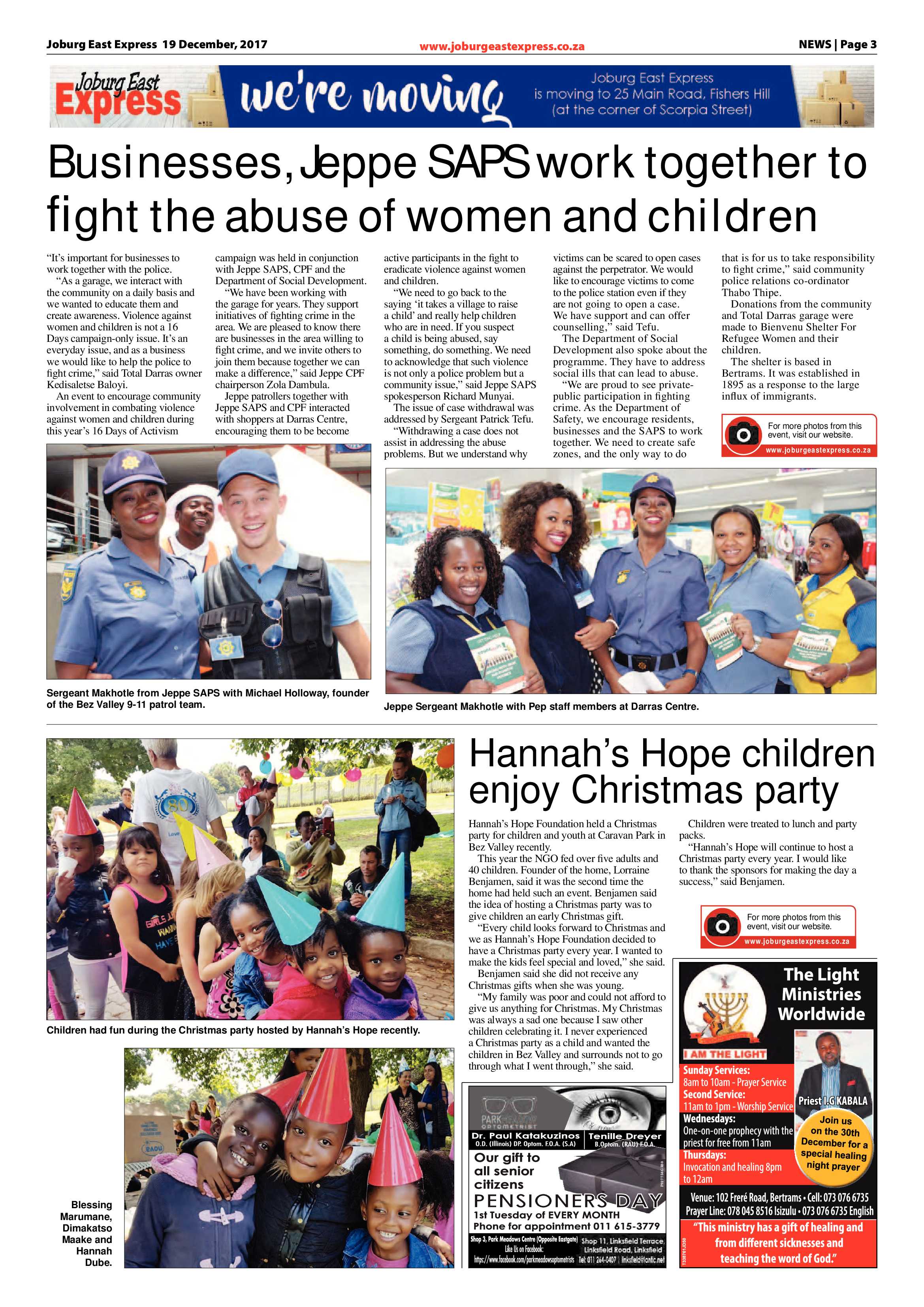 Joburg East Express 19 December 2017 page 3