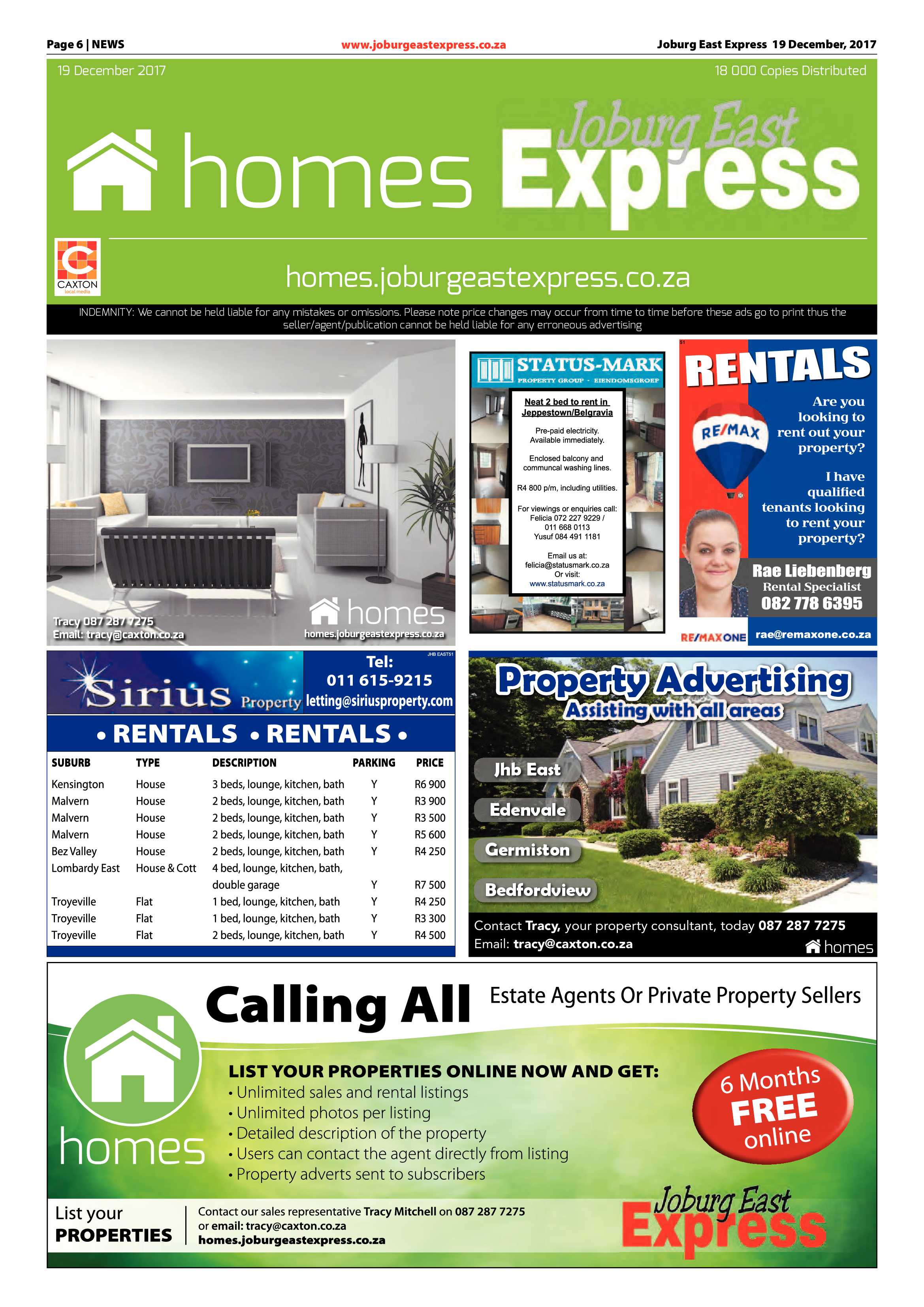 Joburg East Express 19 December 2017 page 6
