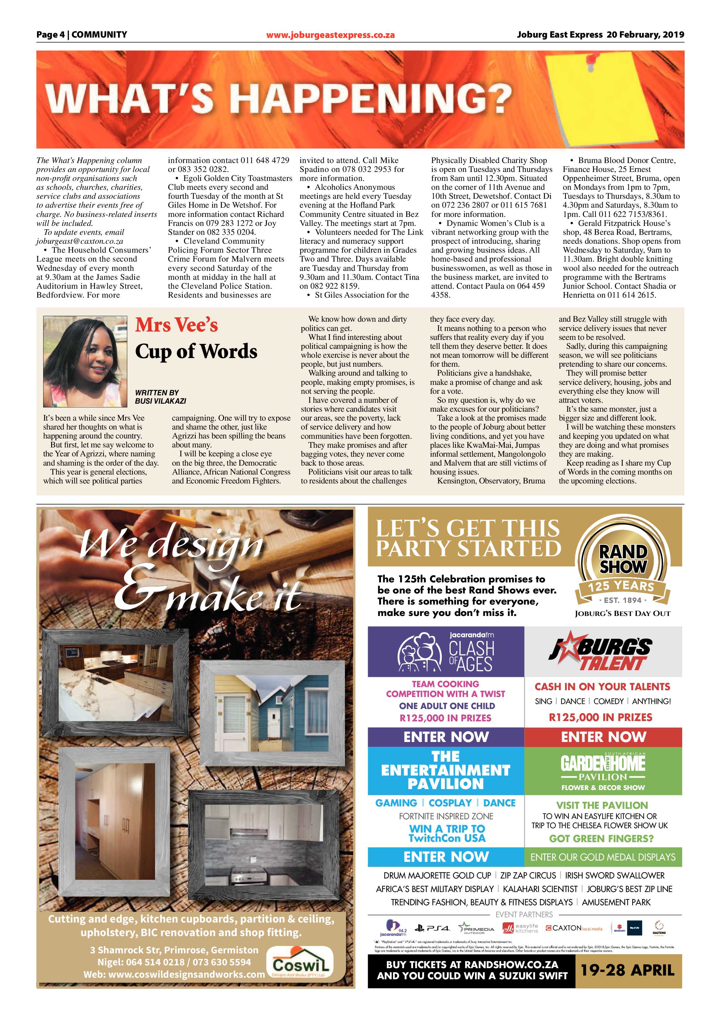Joburg East Express 19 February 2019 page 4