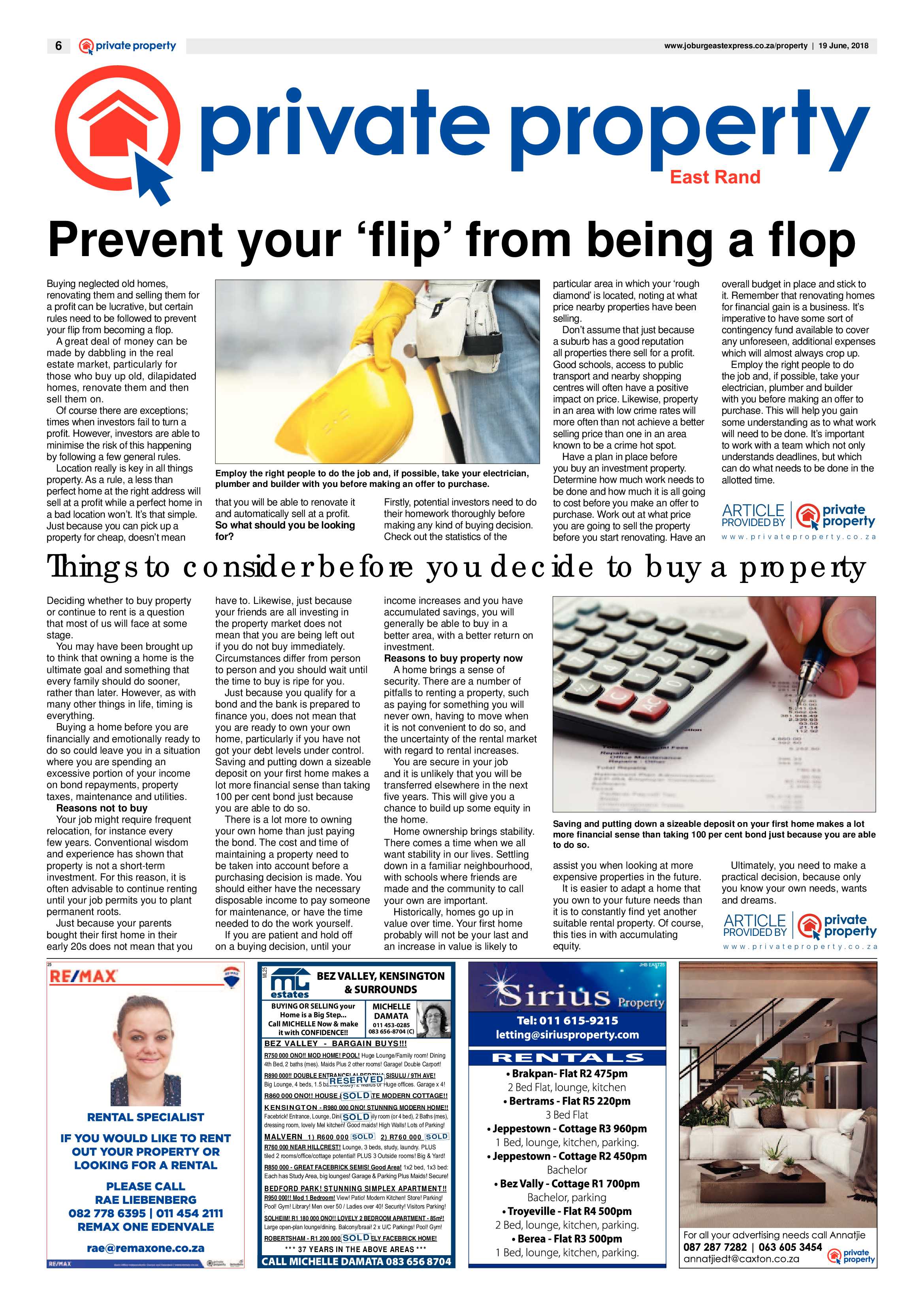 Joburg East Express 19 June 2018 page 6