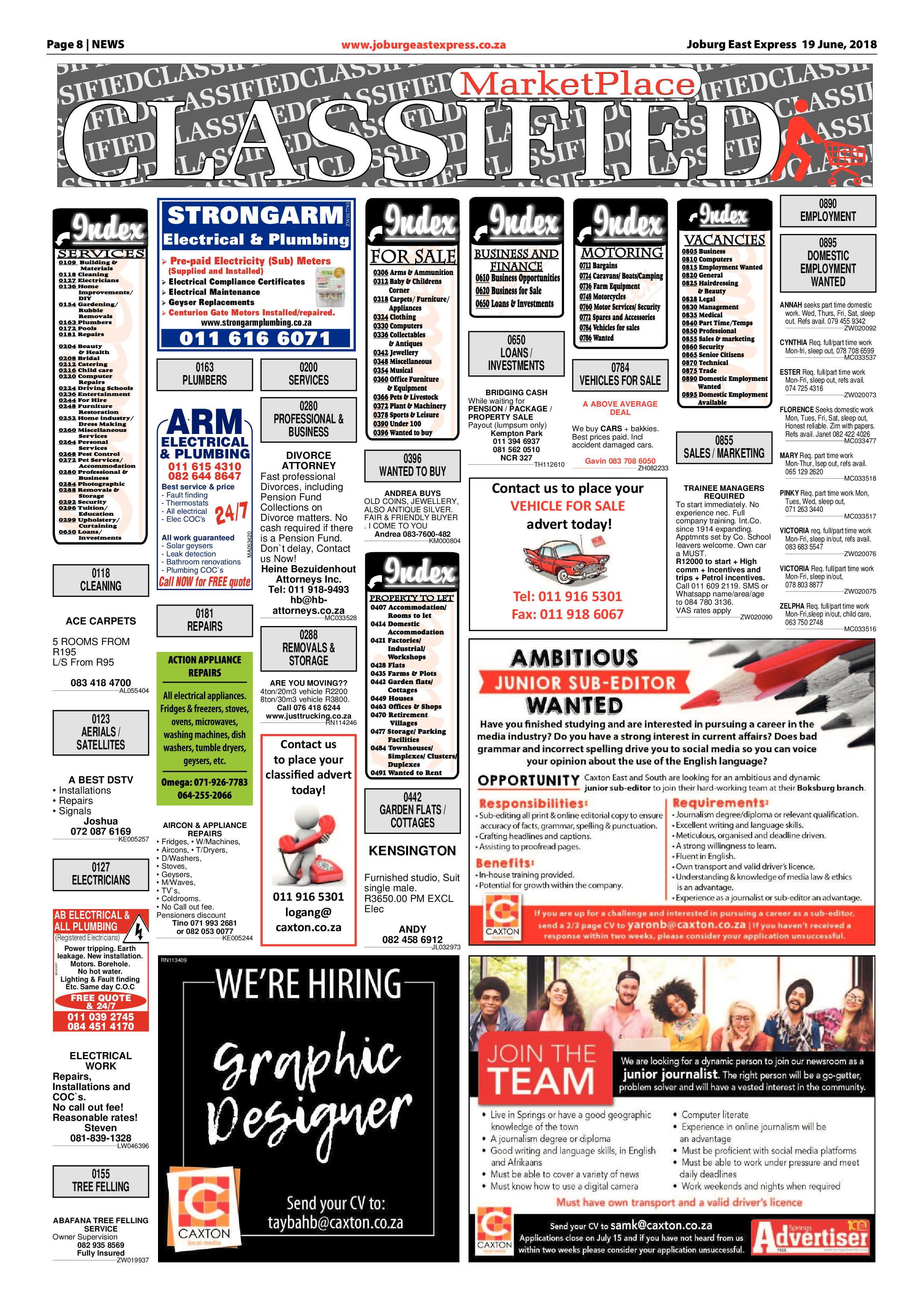 Joburg East Express 19 June 2018 page 8