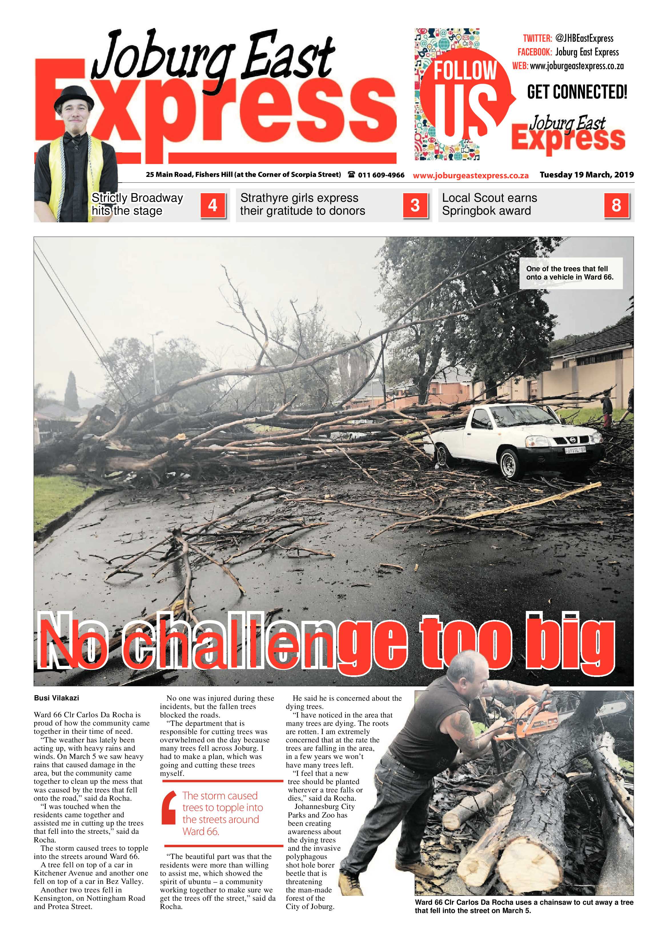 Joburg East Express 19 March 2019 page 1