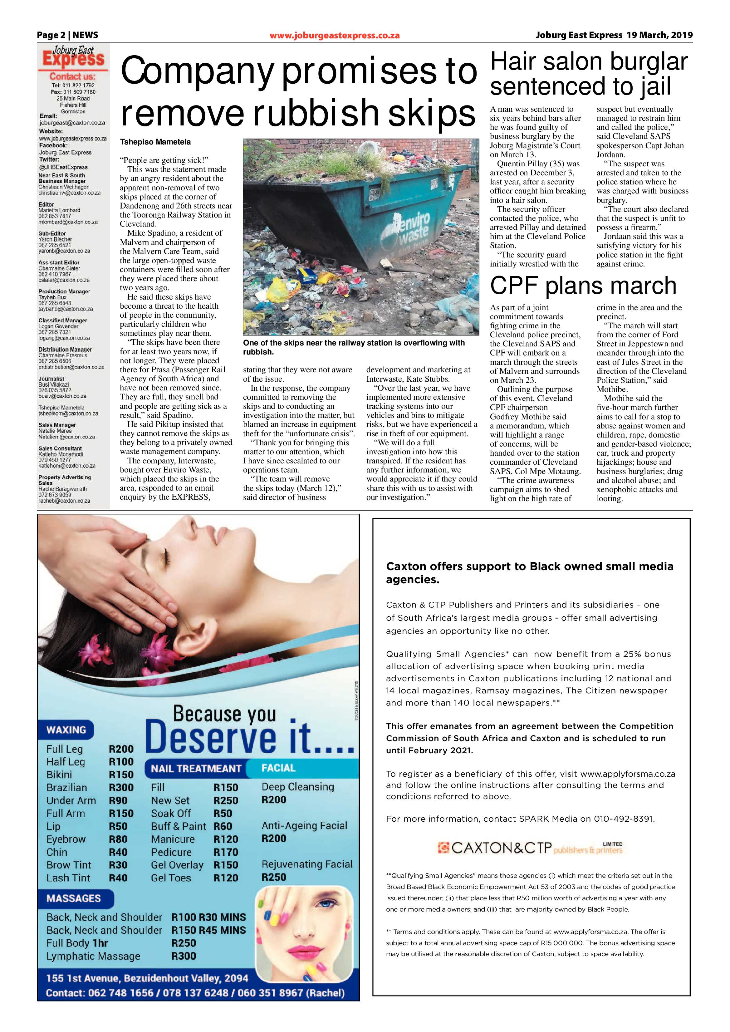 Joburg East Express 19 March 2019 page 2