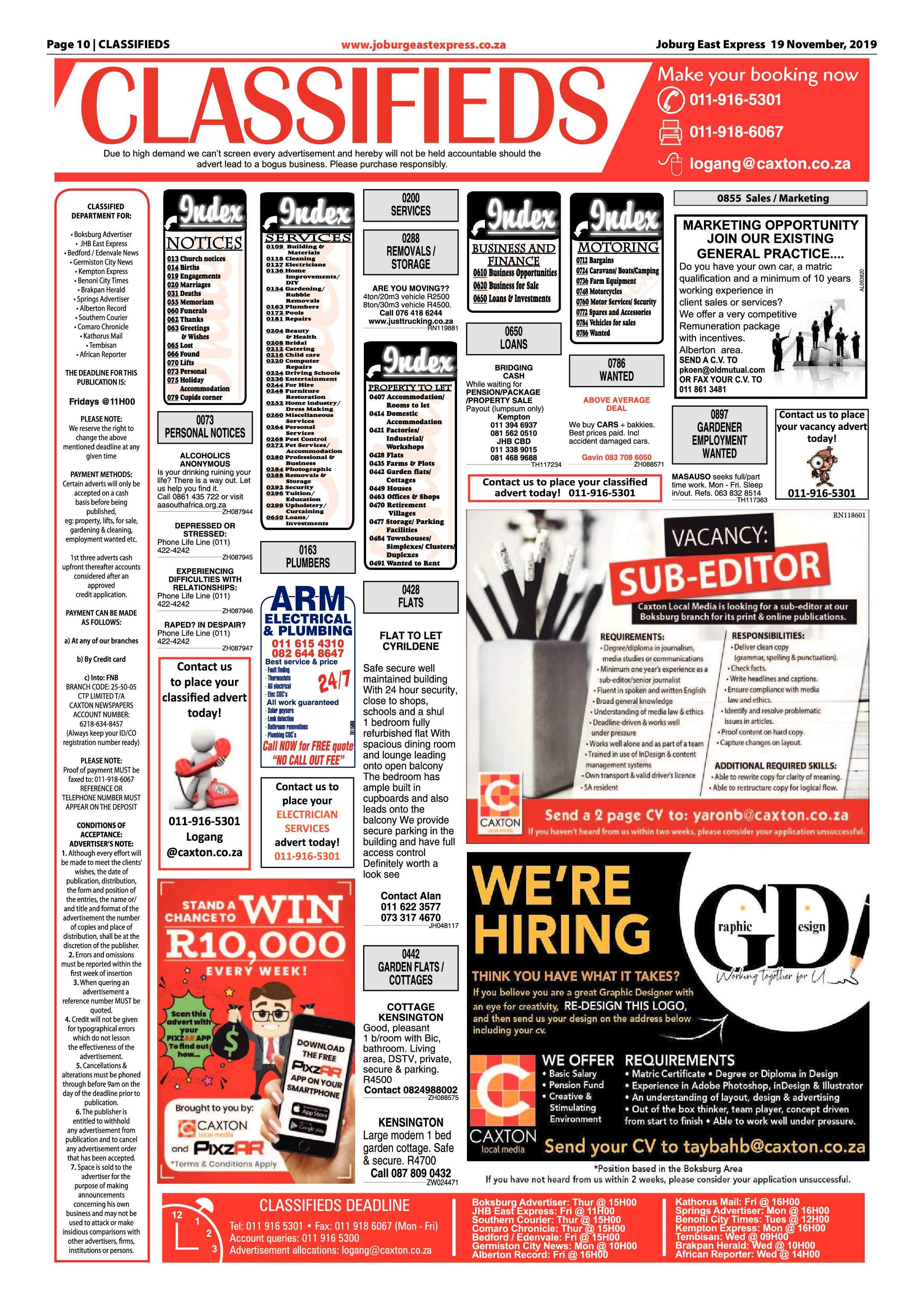 Joburg East Express 19 November 2019 page 10