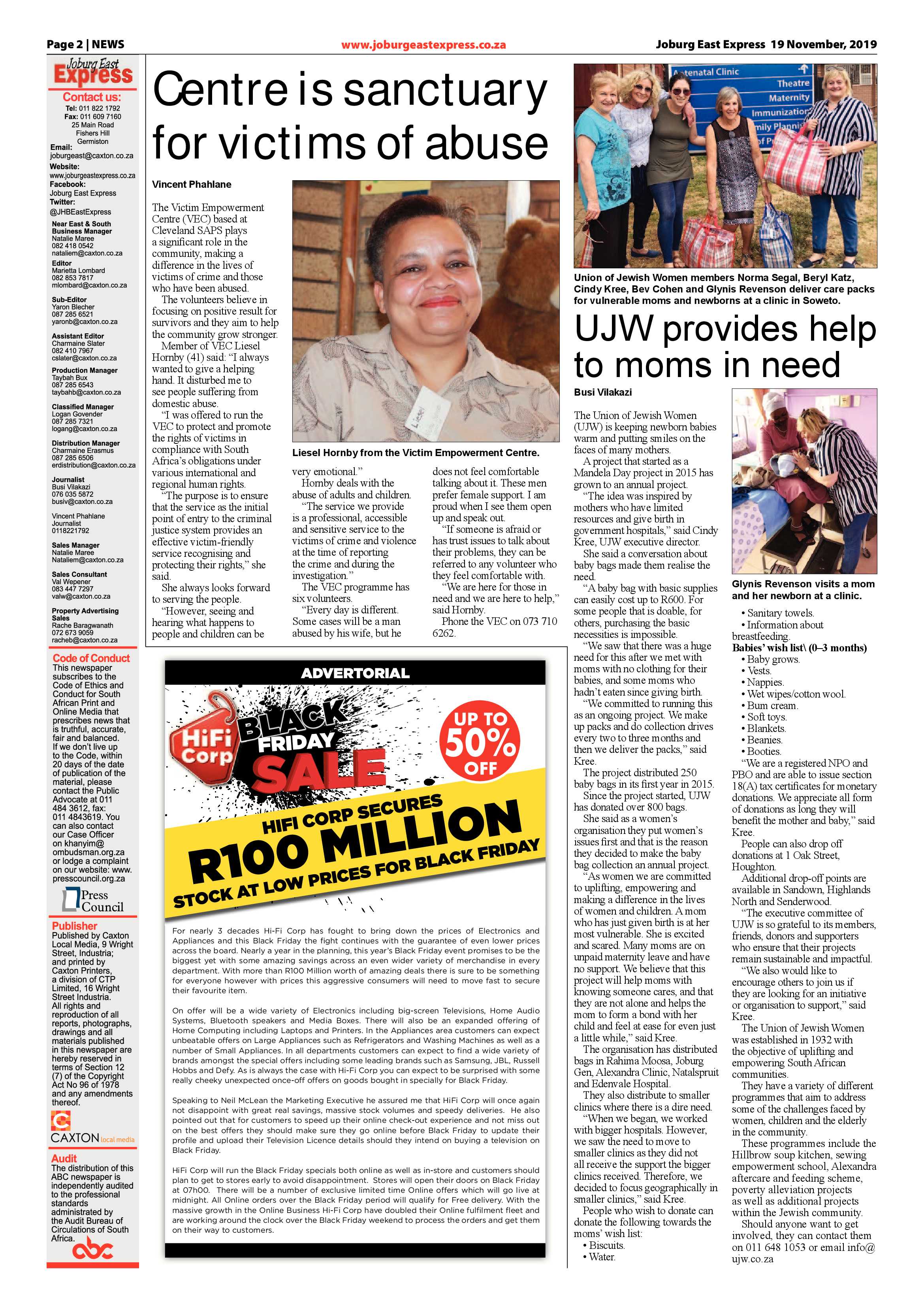 Joburg East Express 19 November 2019 page 2