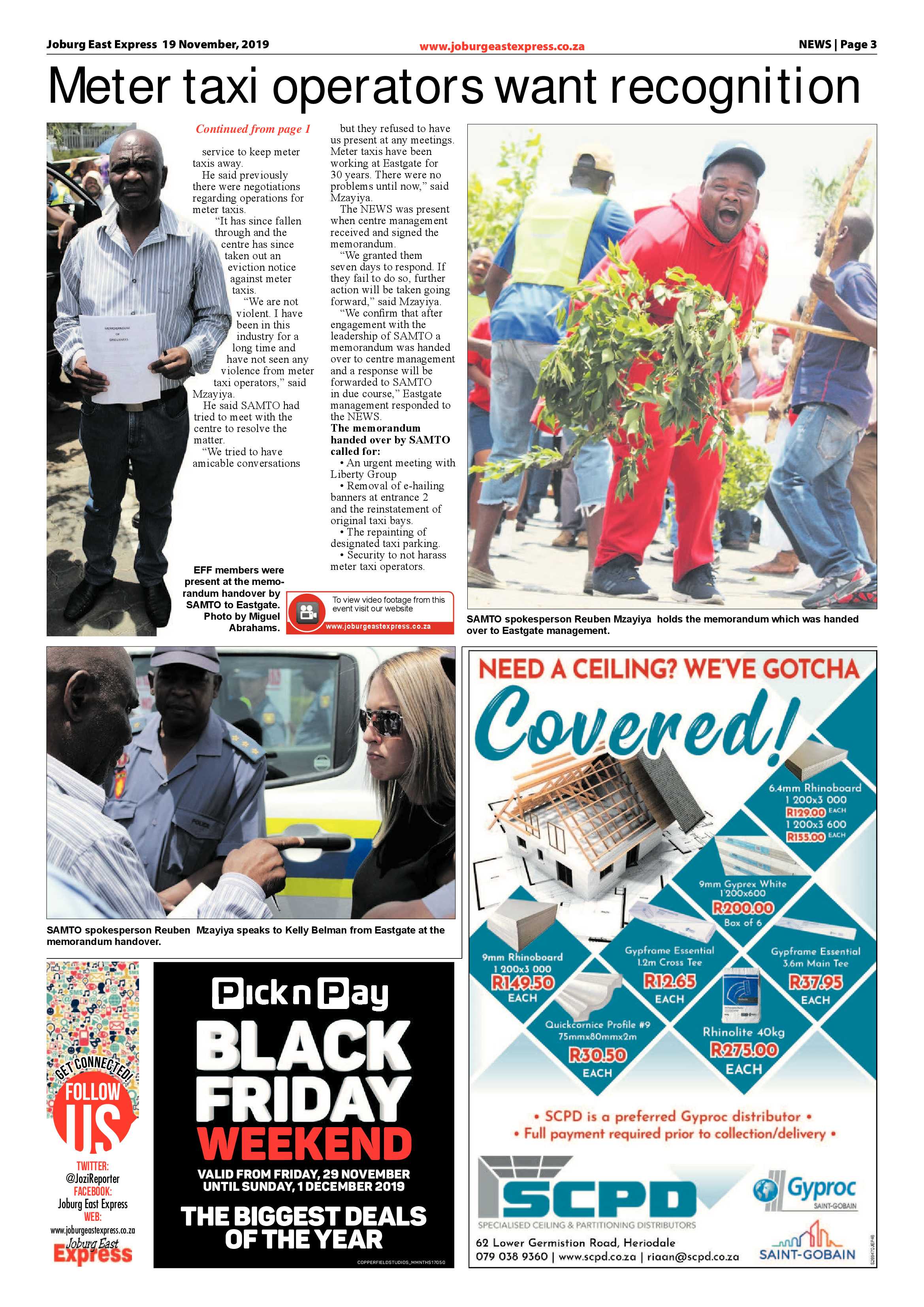 Joburg East Express 19 November 2019 page 3