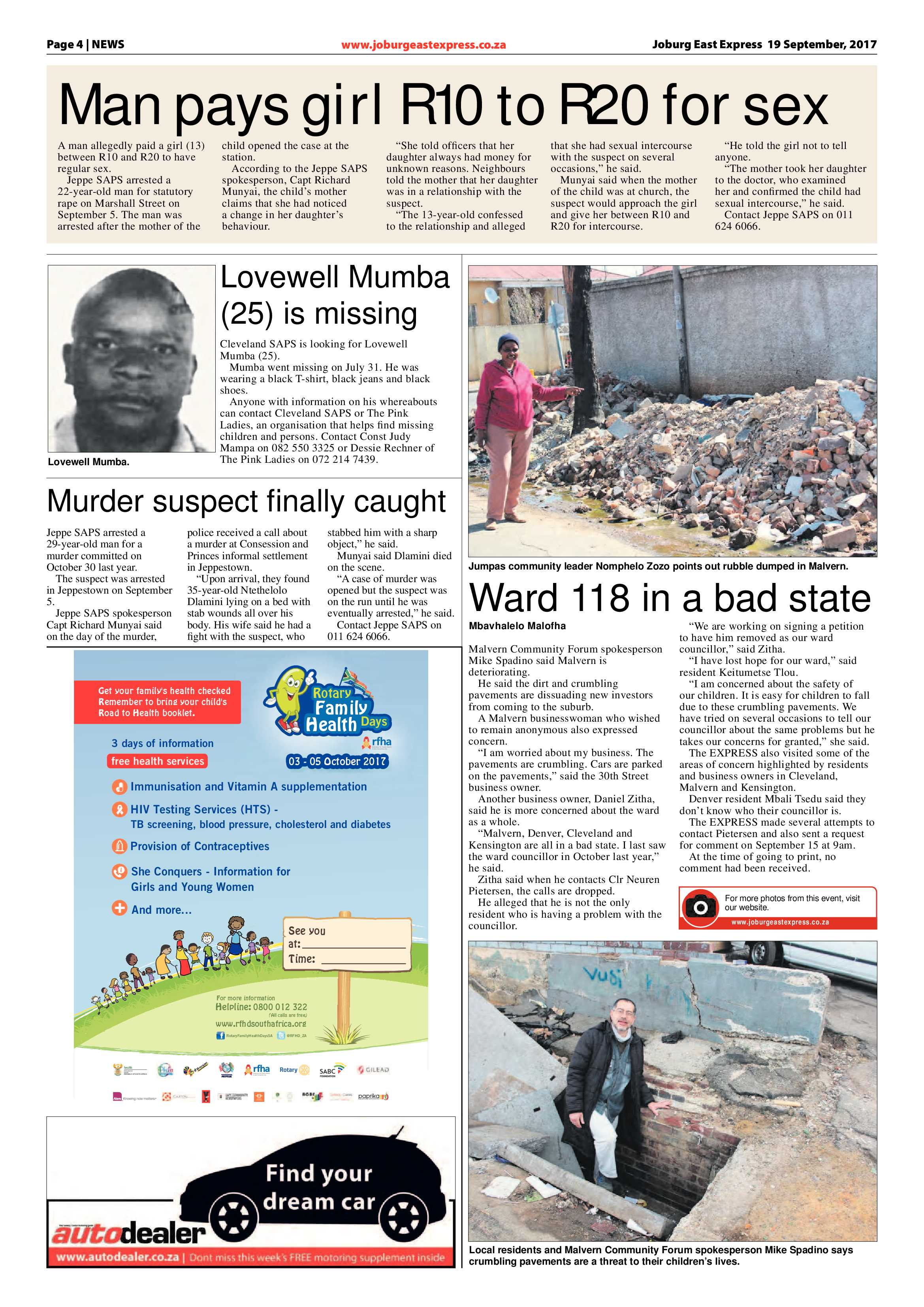 Joburg East Express 19 September 2017 page 4