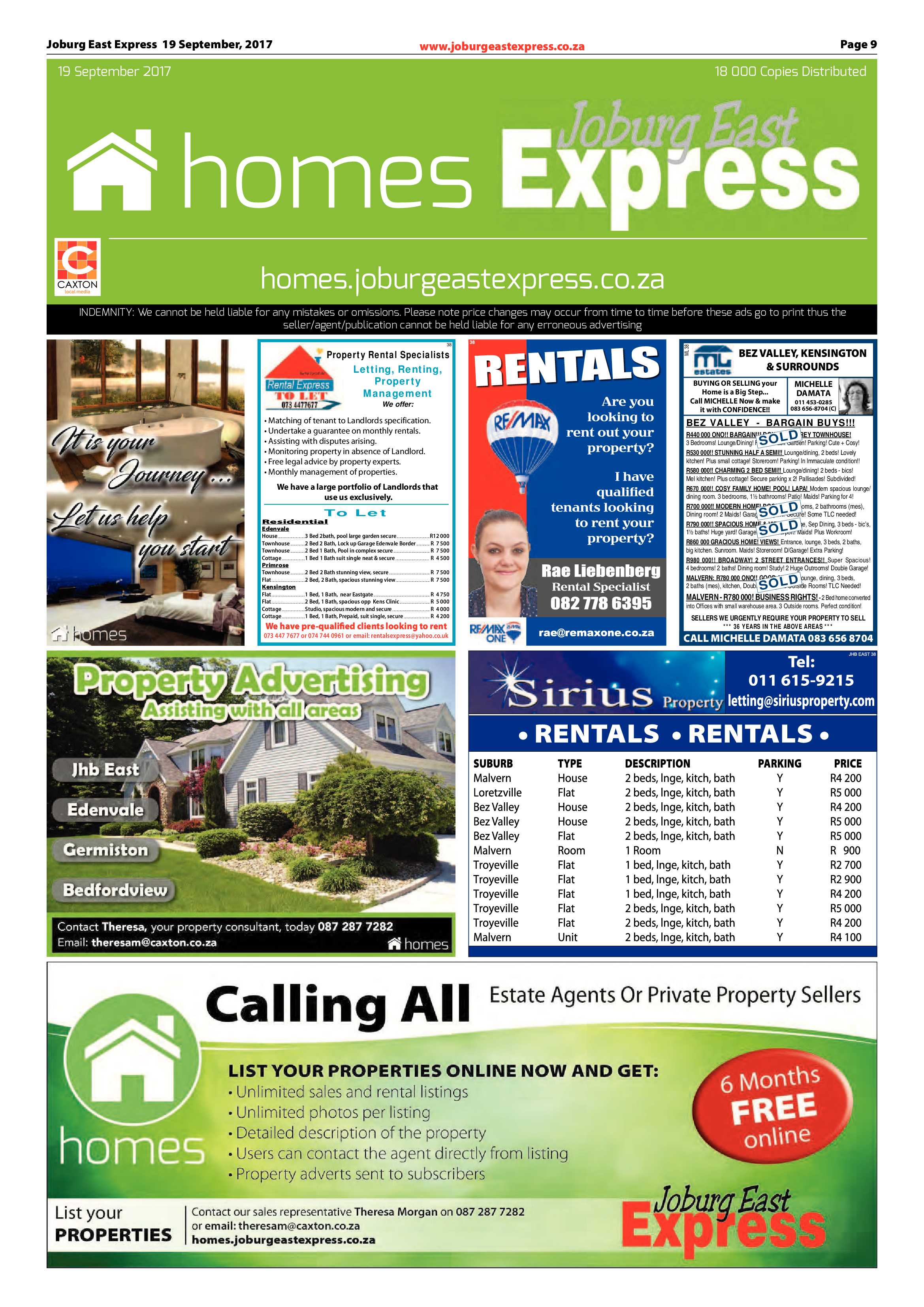 Joburg East Express 19 September 2017 page 9