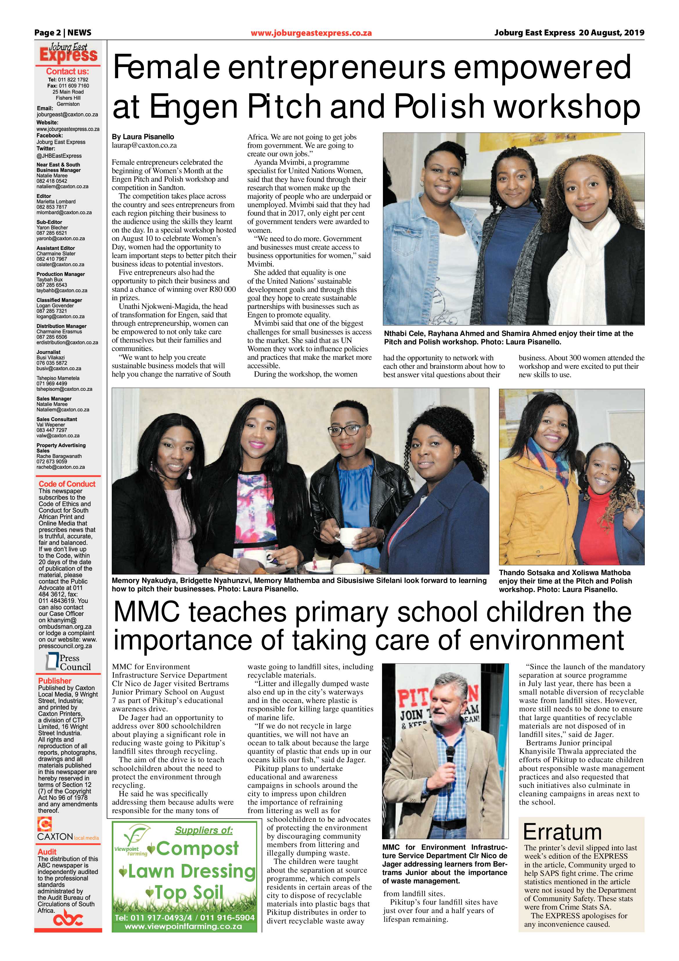 Joburg East Express 20 August 2019 page 2