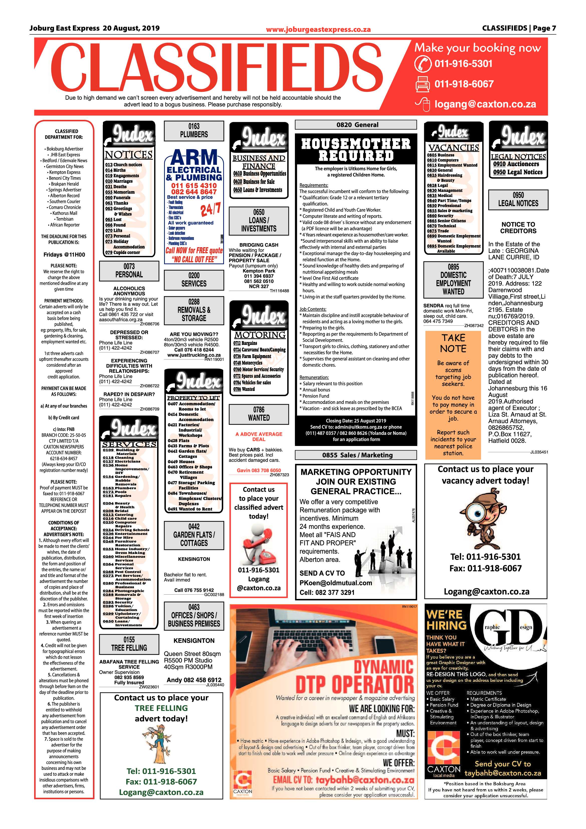 Joburg East Express 20 August 2019 page 7