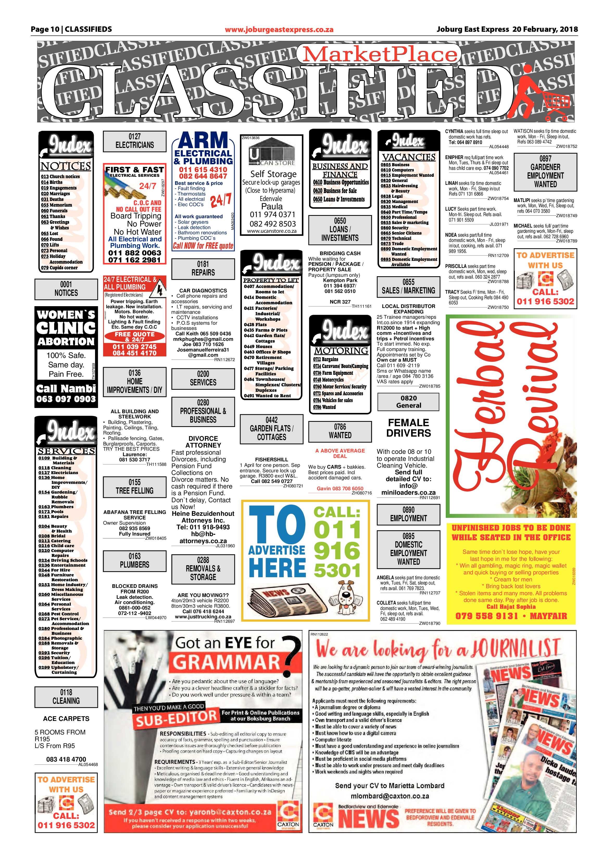 Joburg East Express 20 February 2018 page 10