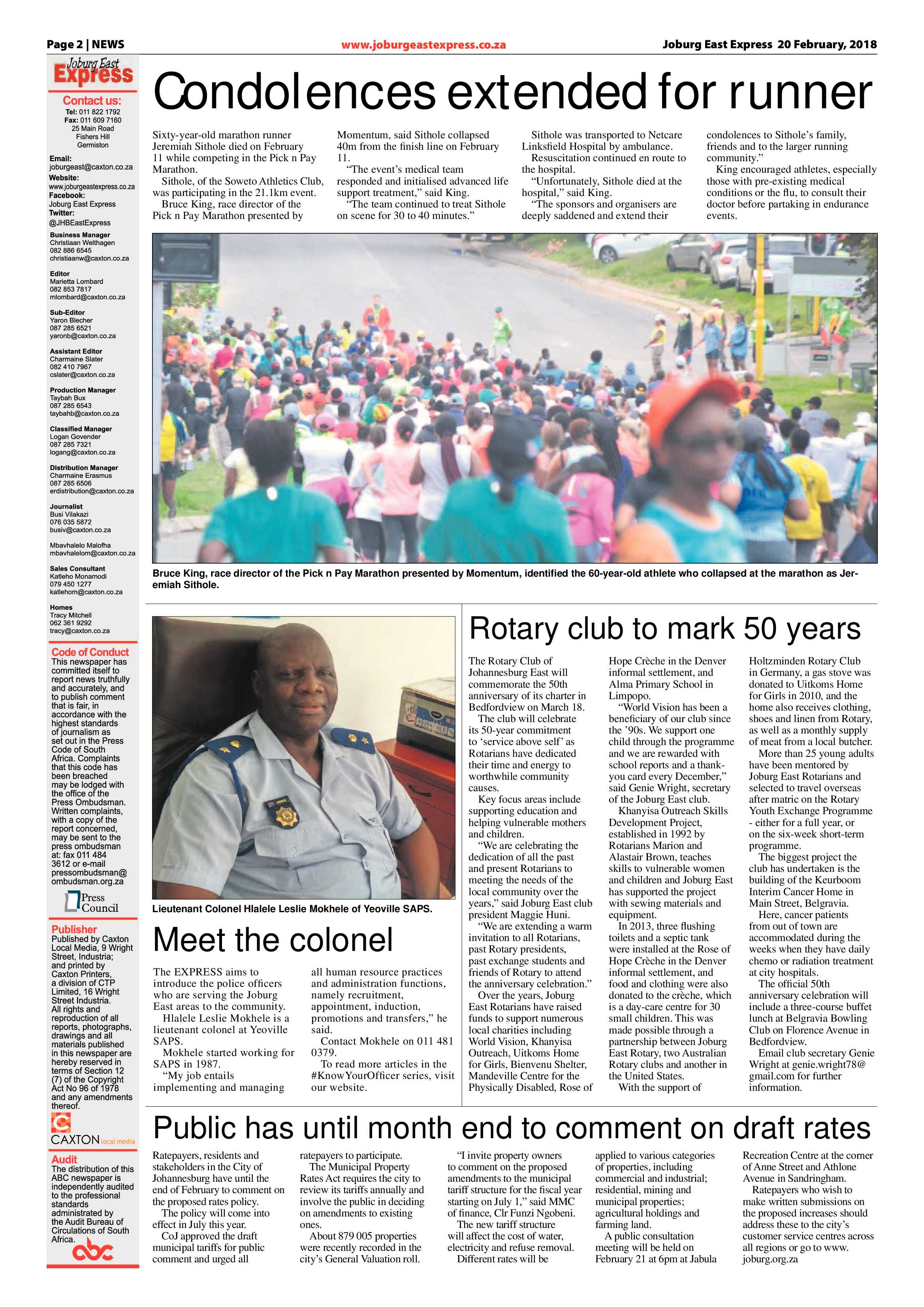 Joburg East Express 20 February 2018 page 2