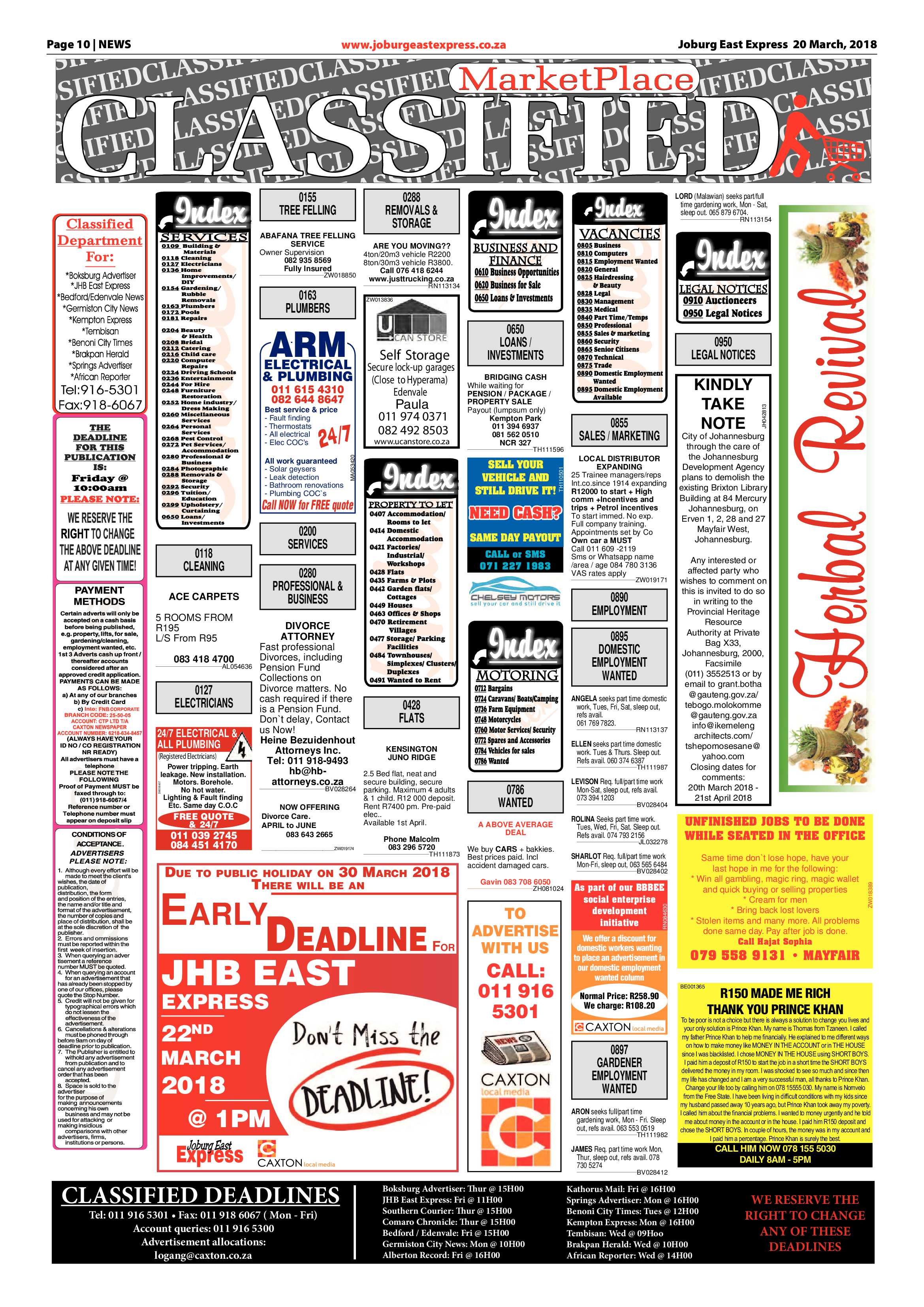 Joburg East Express 20 March 2018 page 10