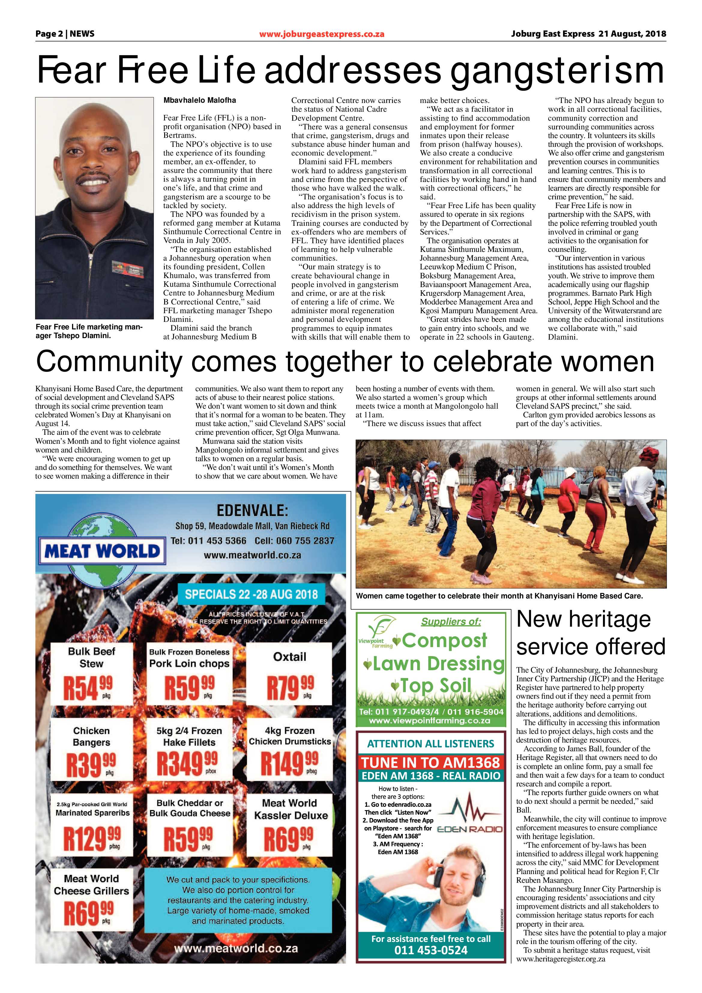 Joburg East Express 21 August 2018 page 2