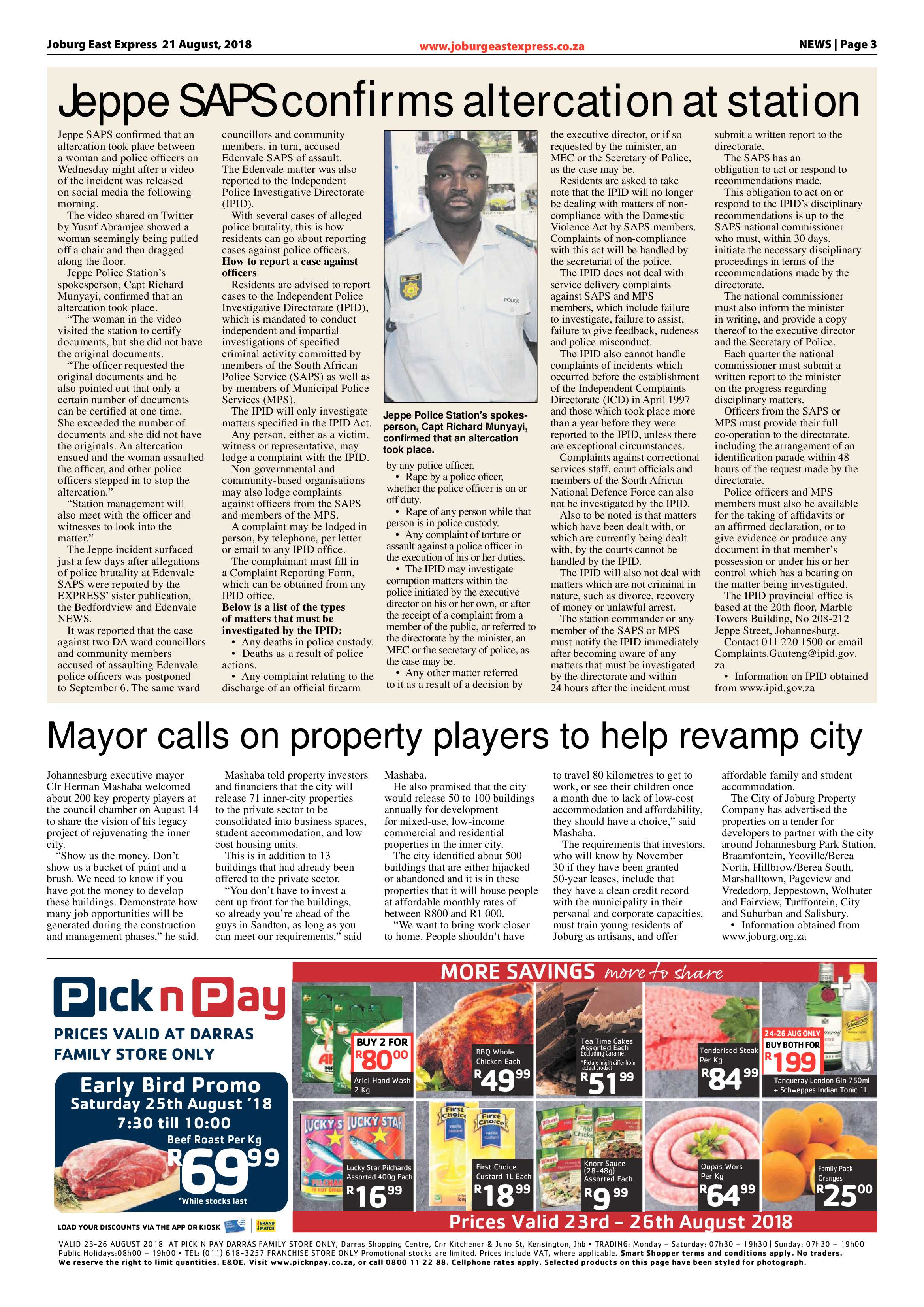 Joburg East Express 21 August 2018 page 3